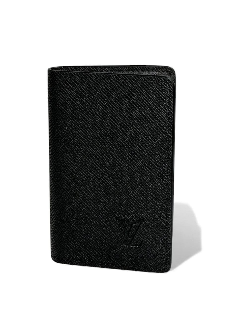 Louis Vuitton Taiga Black Leather Card Holder Wallet ✨ | Sleek Minimalist Luxury
