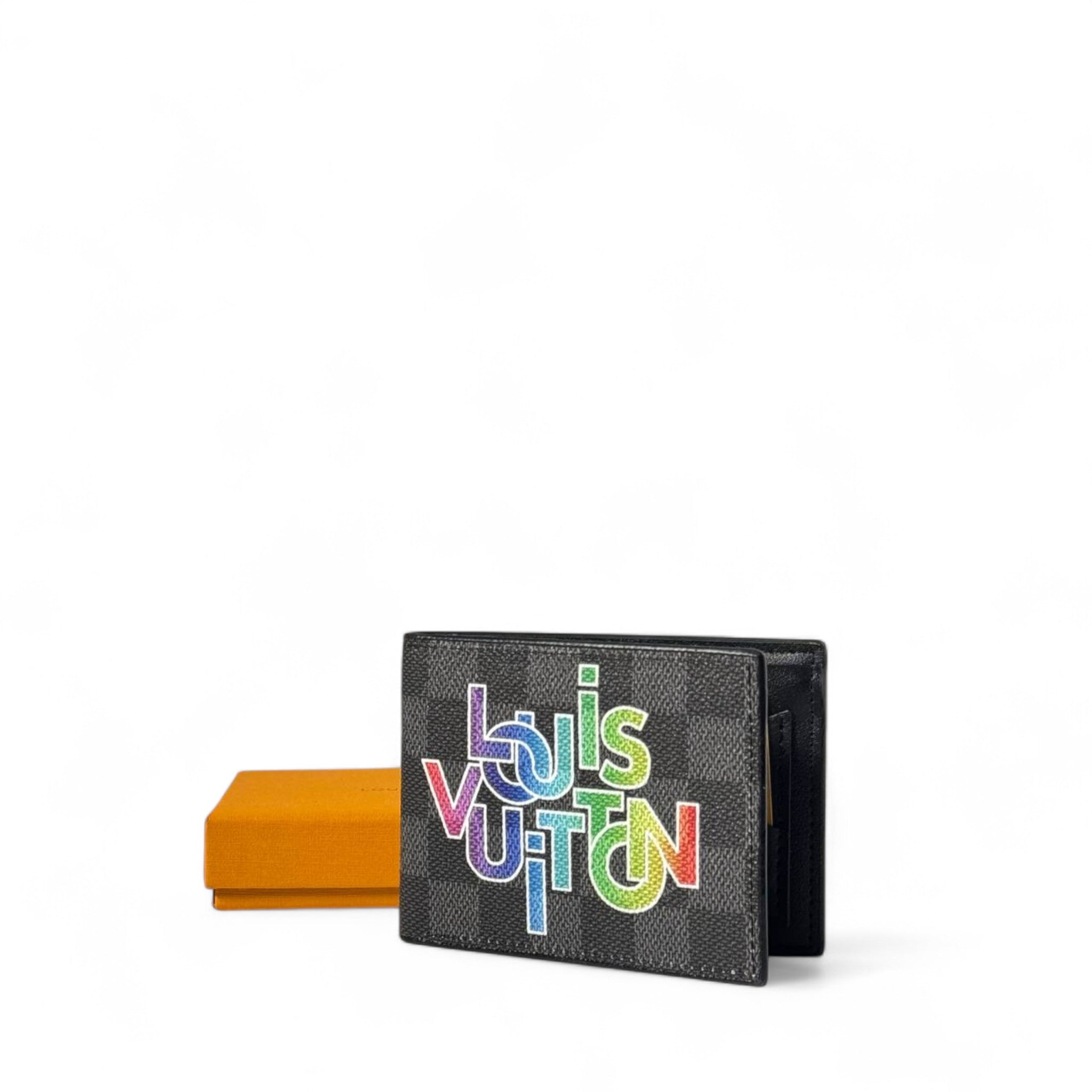 ๐ Louis Vuitton Multicolor Logo Wallet โ Bold Icons, Timeless Canvas ๐