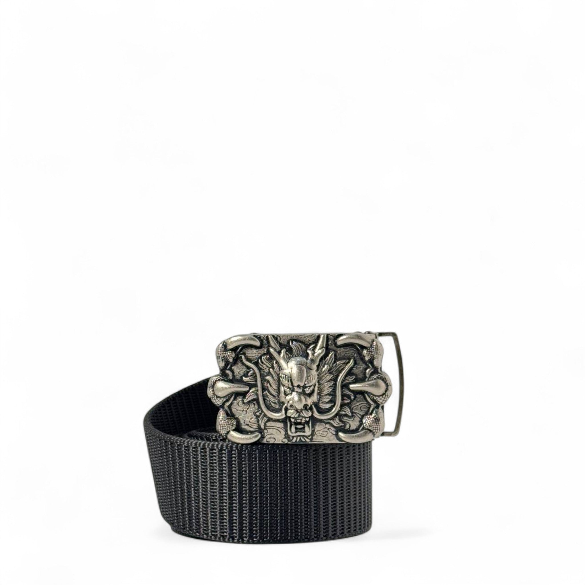 š Black Dragon Tactical Belt ā 125cm | Antique Warrior Buckle