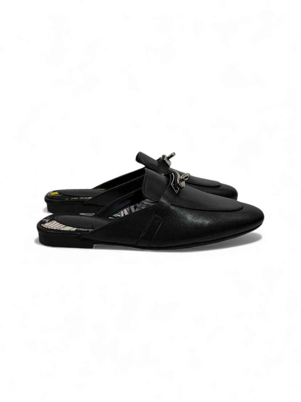 đ„ HermĂšs-Inspired Leather Mules â Black Luxury Edition đ„
