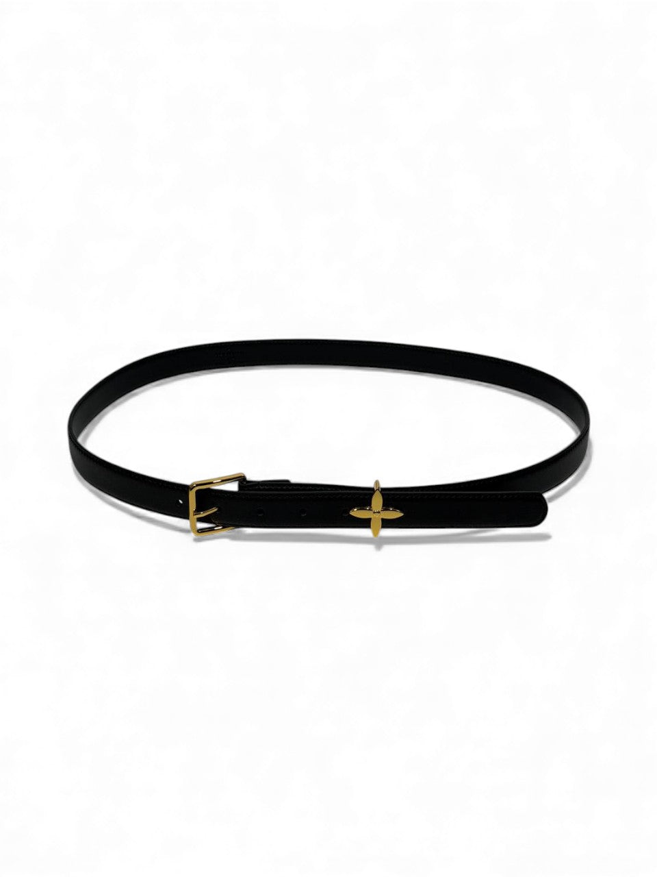 ✨ Louis Vuitton-Inspired Slim Leather Belt – 115cm ✨