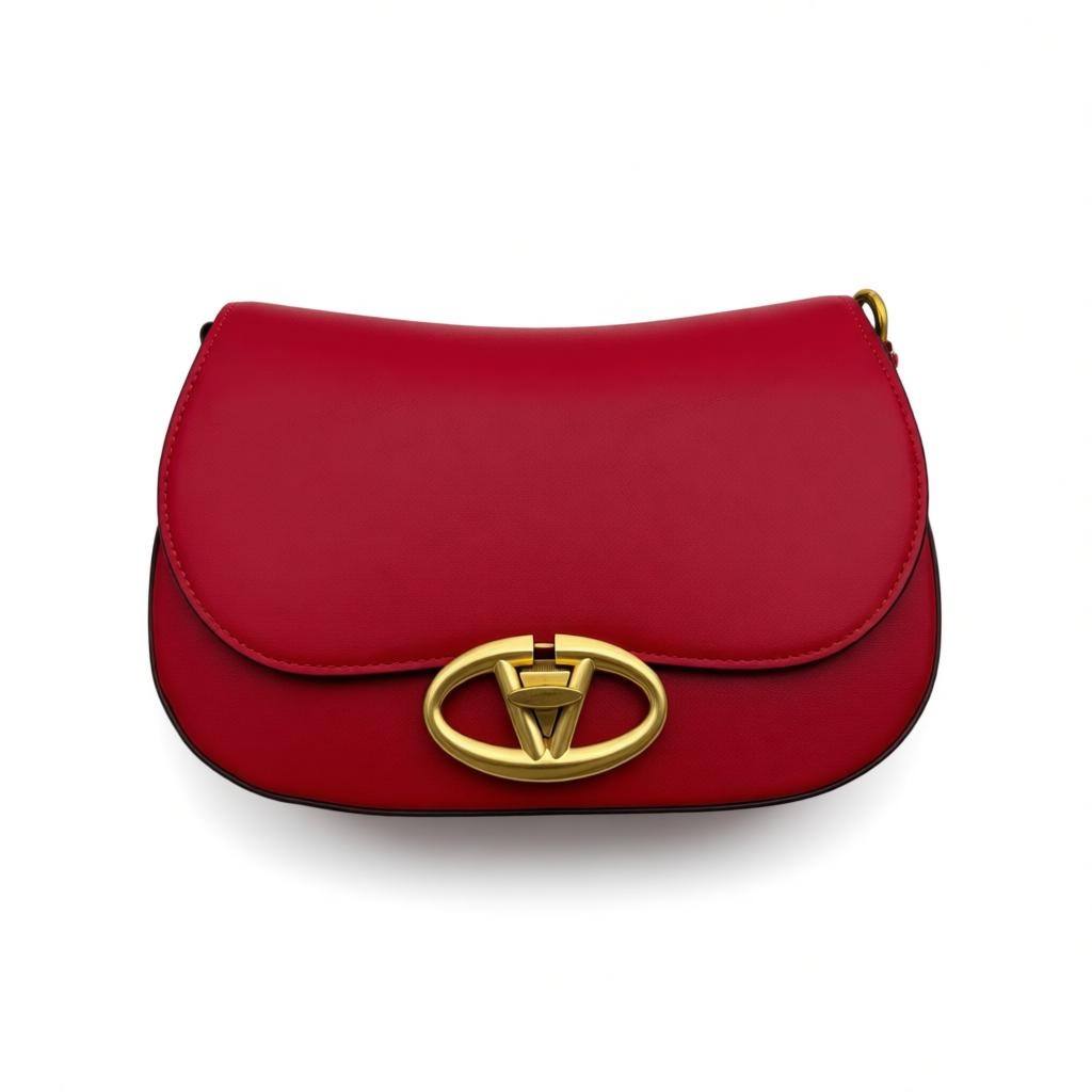 Valentino VLogo Signature Shoulder Bag β Red & Gold β€οΈβ¨ | Luxury Crossbody