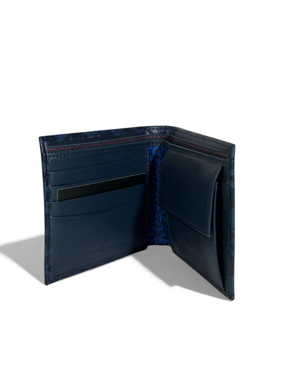 Tommy Hilfiger Blue Monogram Bifold Wallet – Luxury Men’s Accessory 💙🇺🇸