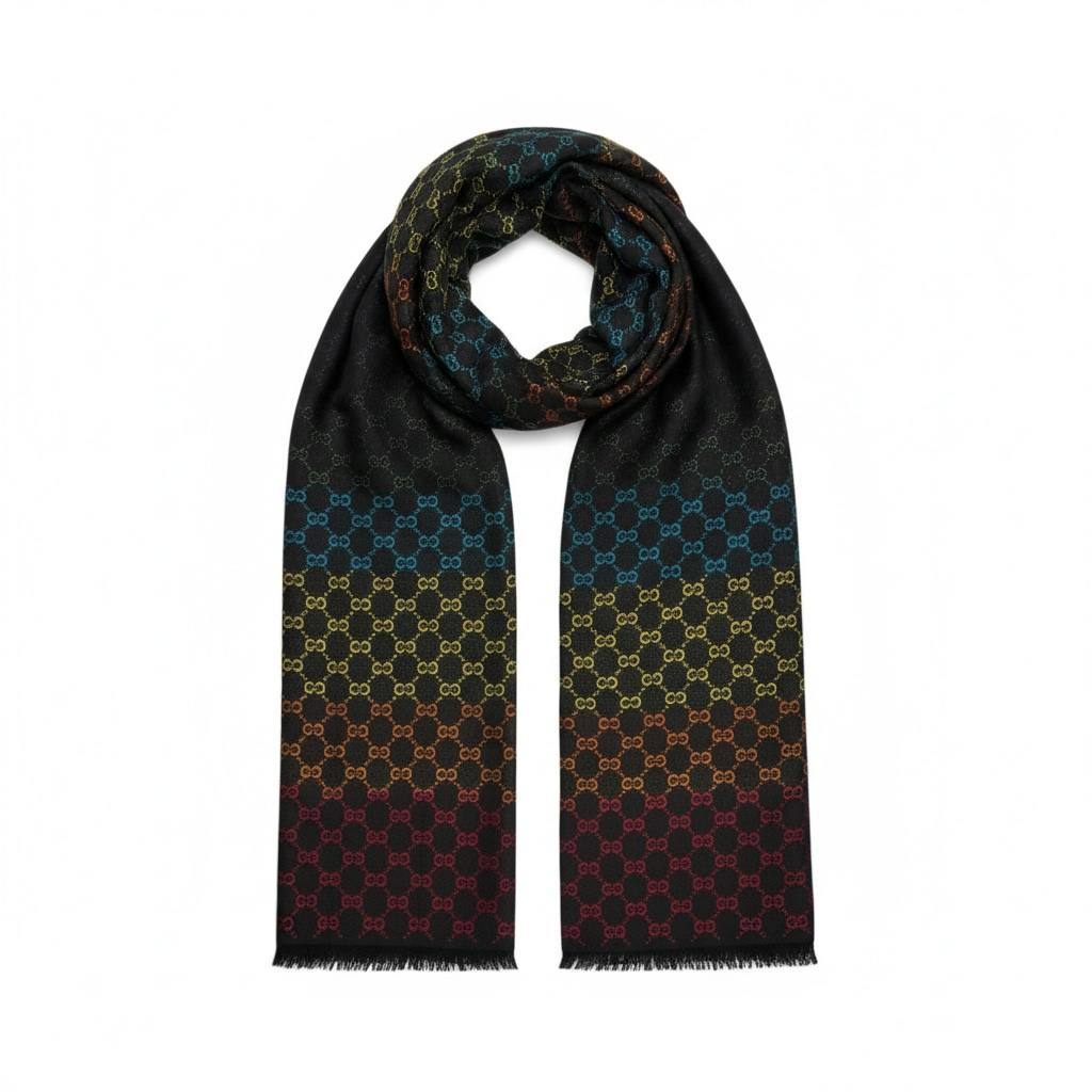 🧣 Gucci GG Multicolor Wool Scarf – LIMITED EDITION ✨🔥