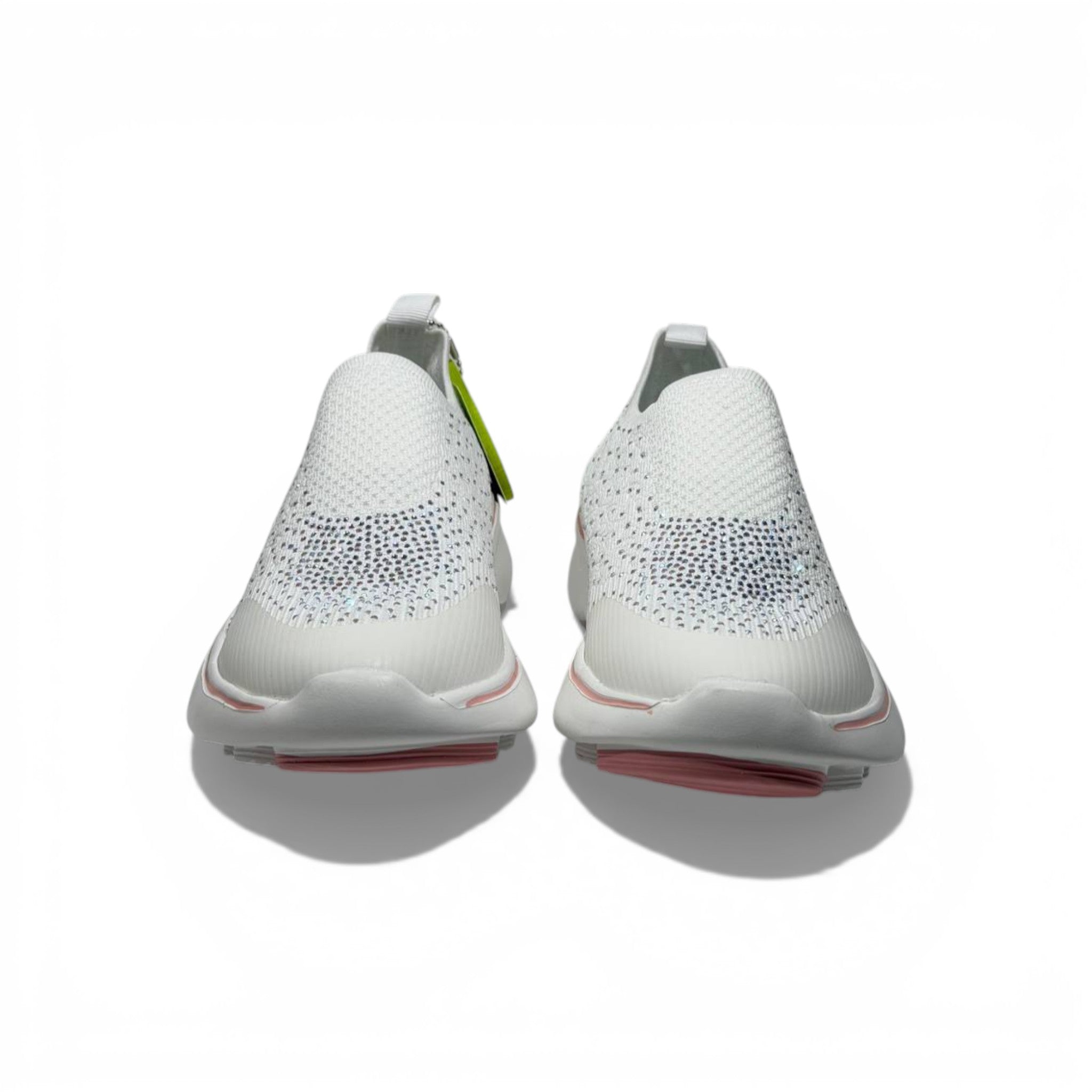 Skechers Crystal Slip-On Sneakers – White Sparkle Comfort Shoes ✨👟 | Lightweight Breathable Walking Trainers