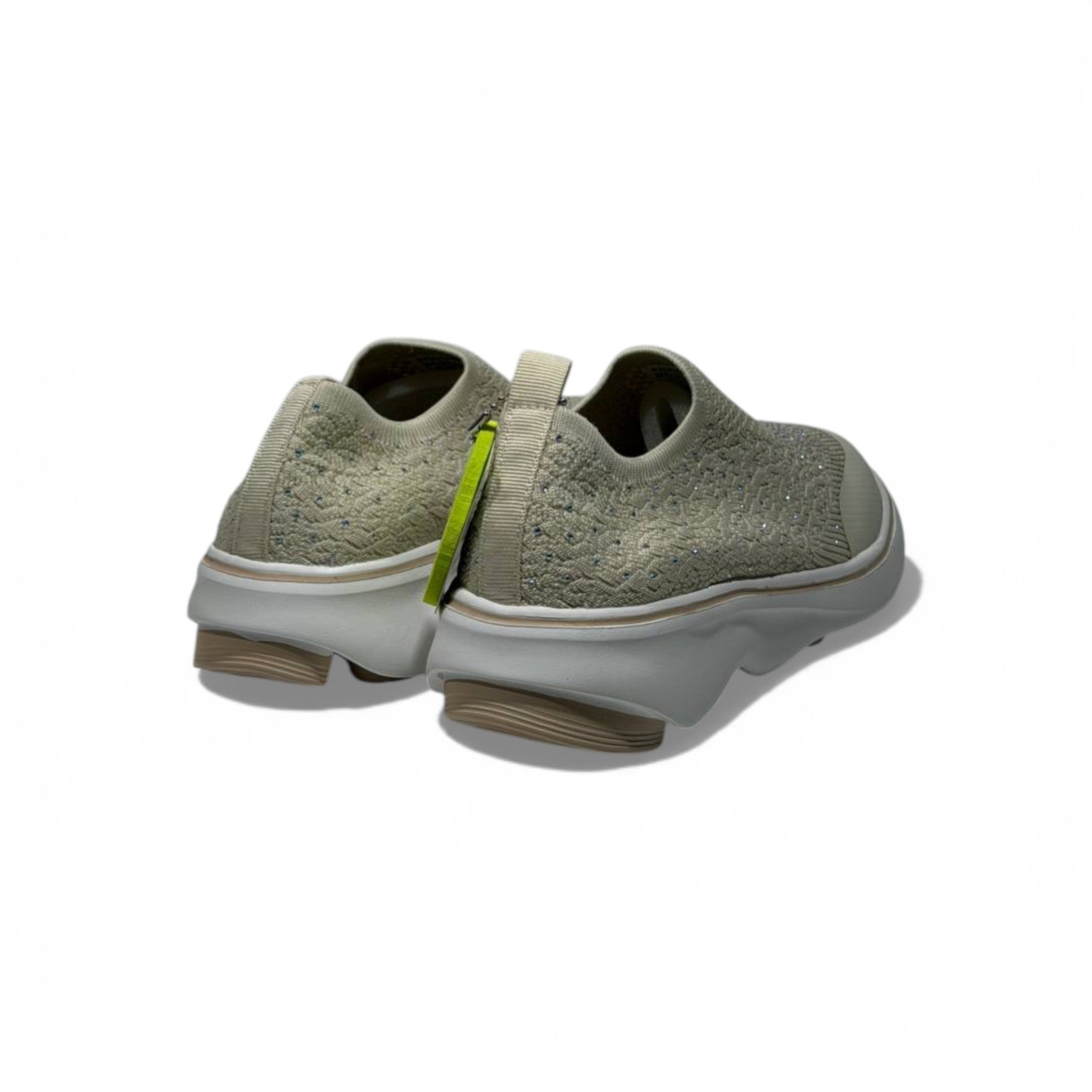 Skechers Crystal Slip-On Sneakers – Beige Sparkle Comfort Shoes ✨👟 | Lightweight Breathable Walking Trainers