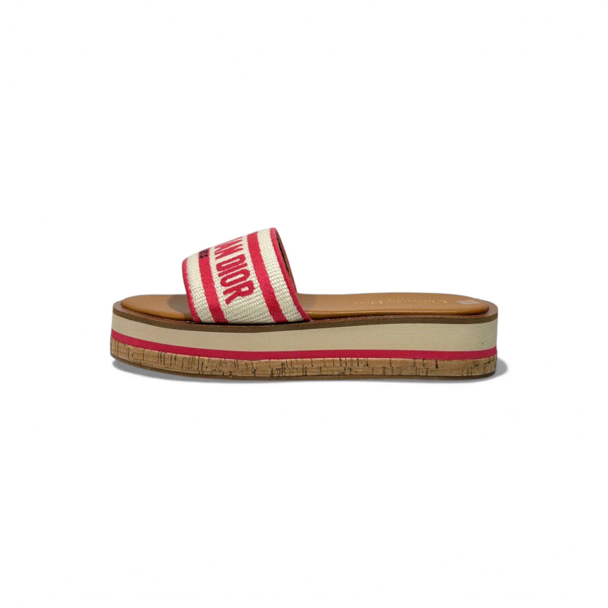Christian Dior Paris Platform Slides – hot pink Logo Designer Sandals ❤️✨ | Luxury Summer Comfort Slides