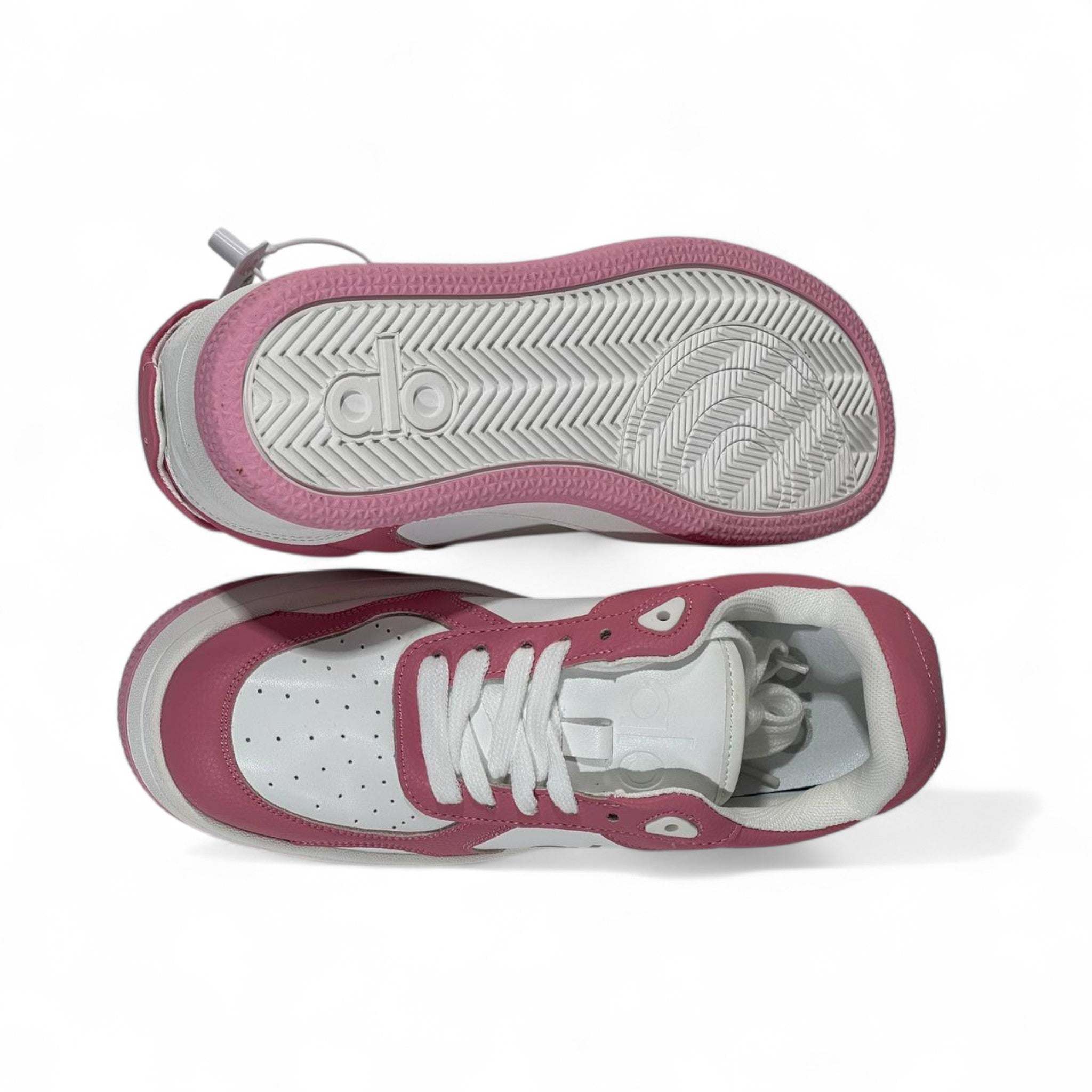 Alo Pink & White Sneakers – Sporty Chic Meets Everyday Comfort
