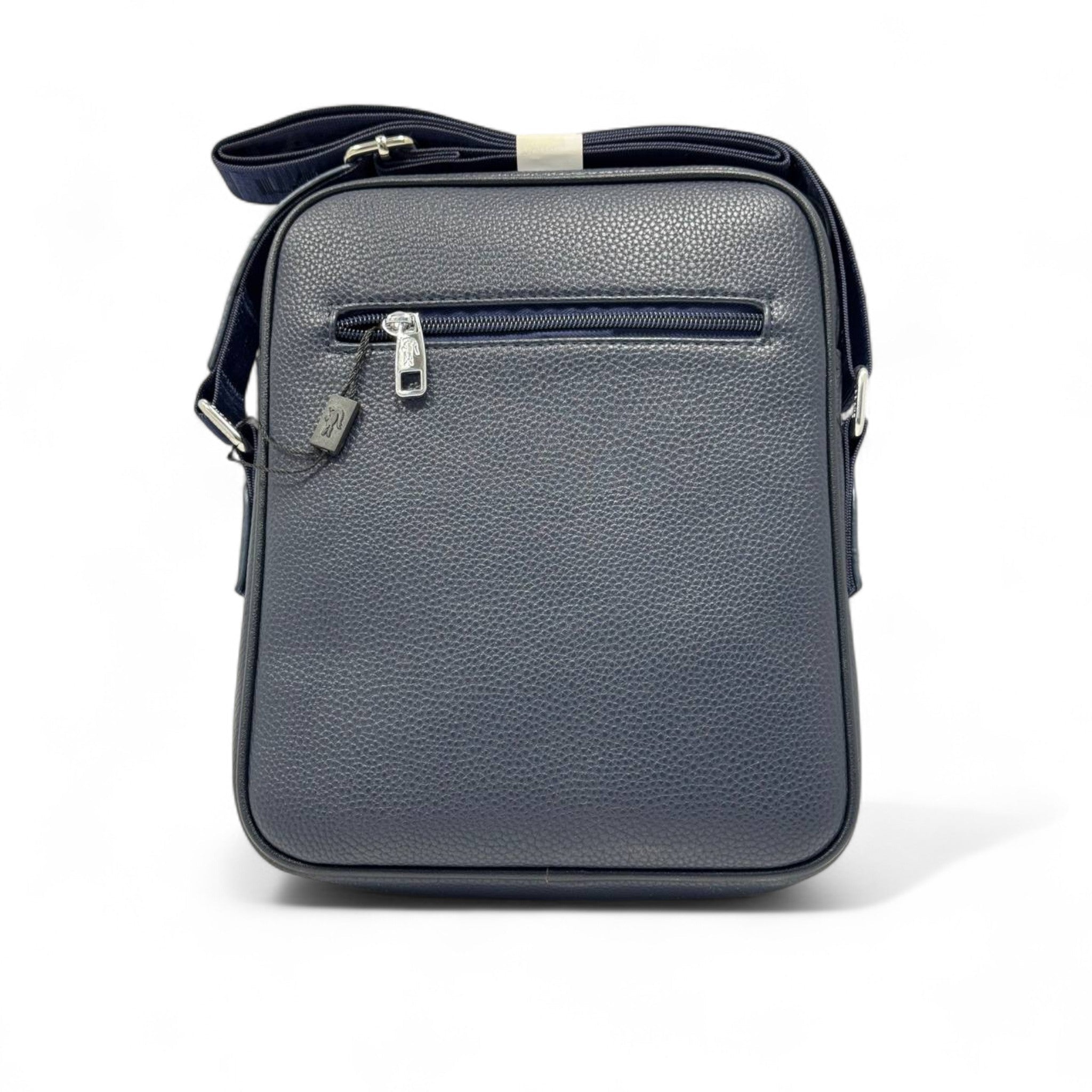 Lacoste Vertical Messenger Bag β Navy Pebbled Edition ππΌ