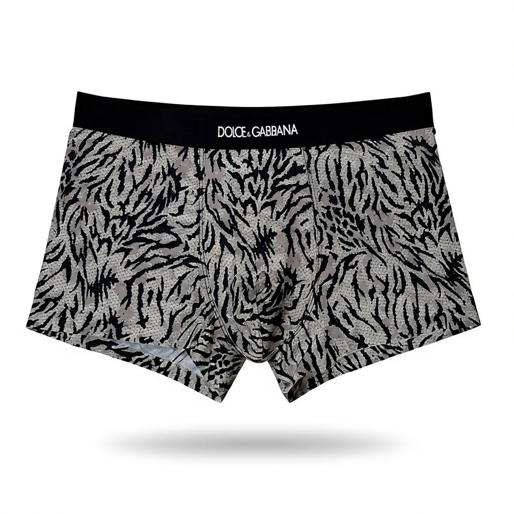 Dolce & Gabbana Inspired Animal Print Men's Boxer Set – 3 Luxury Pieces