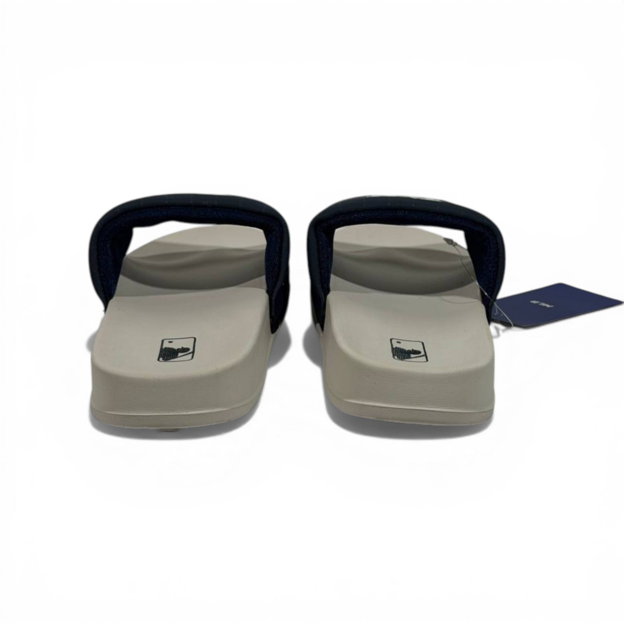 ⚾ LA Logo Slides – Navy & Beige Street Comfort Edition