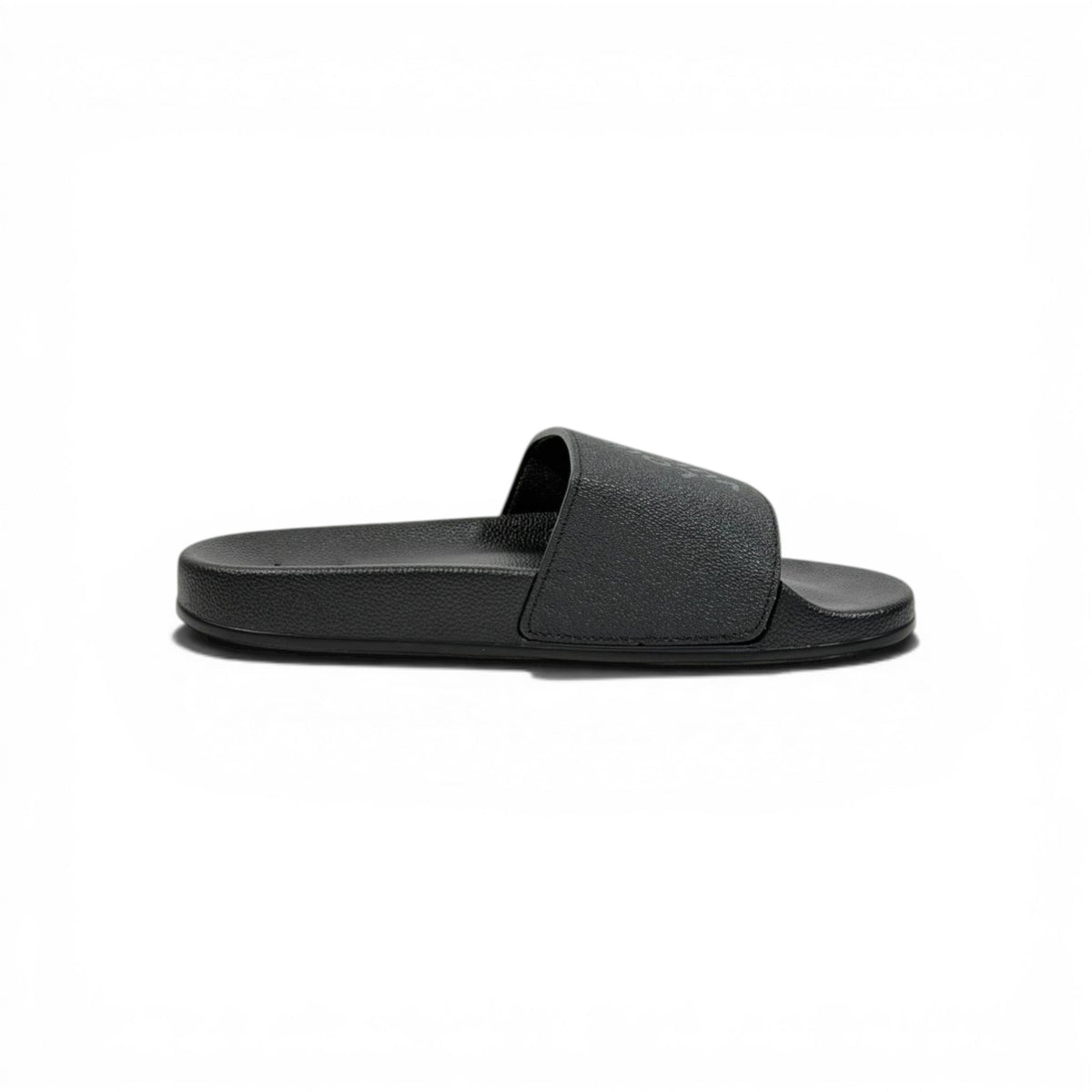 🖤✨ LV Inspired Slides – Black Luxury Minimal Edition