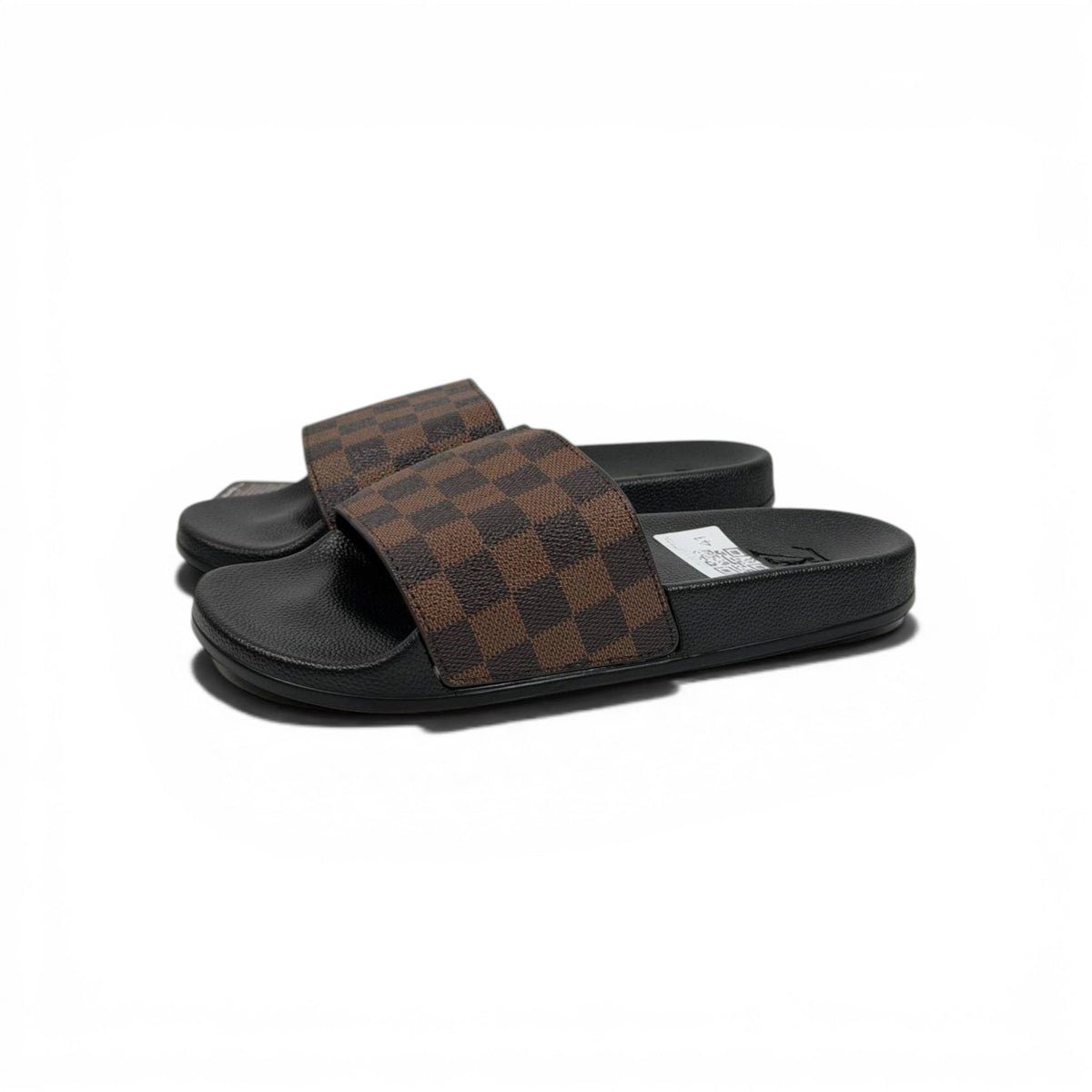 🤎🧩 Louis Vuitton Damier Slides – Brown Classic Edition