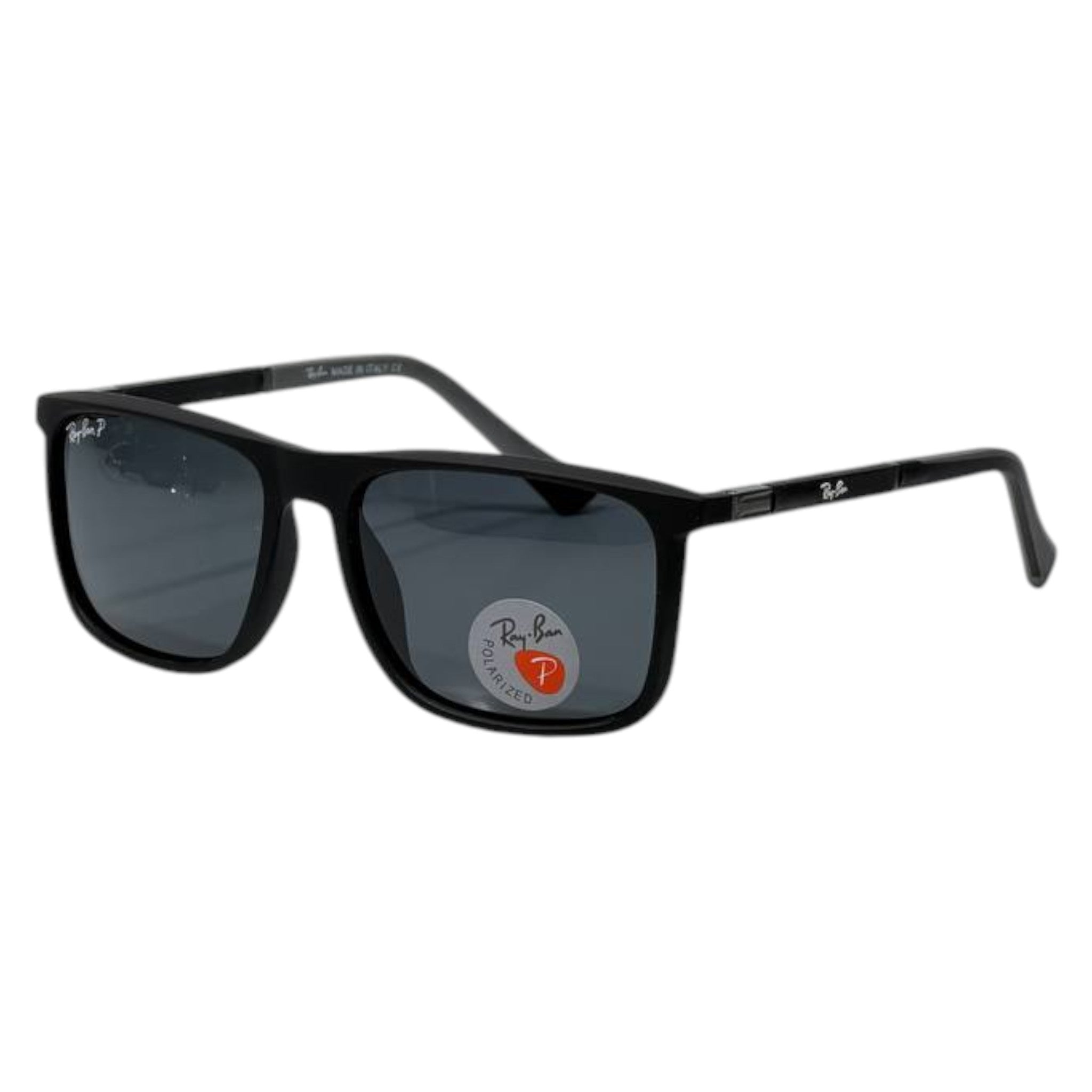 Ray-Ban Polarized Classic Square Sunglasses โ Black Frame | Premium UV Protection ๐ถ๏ธโจ