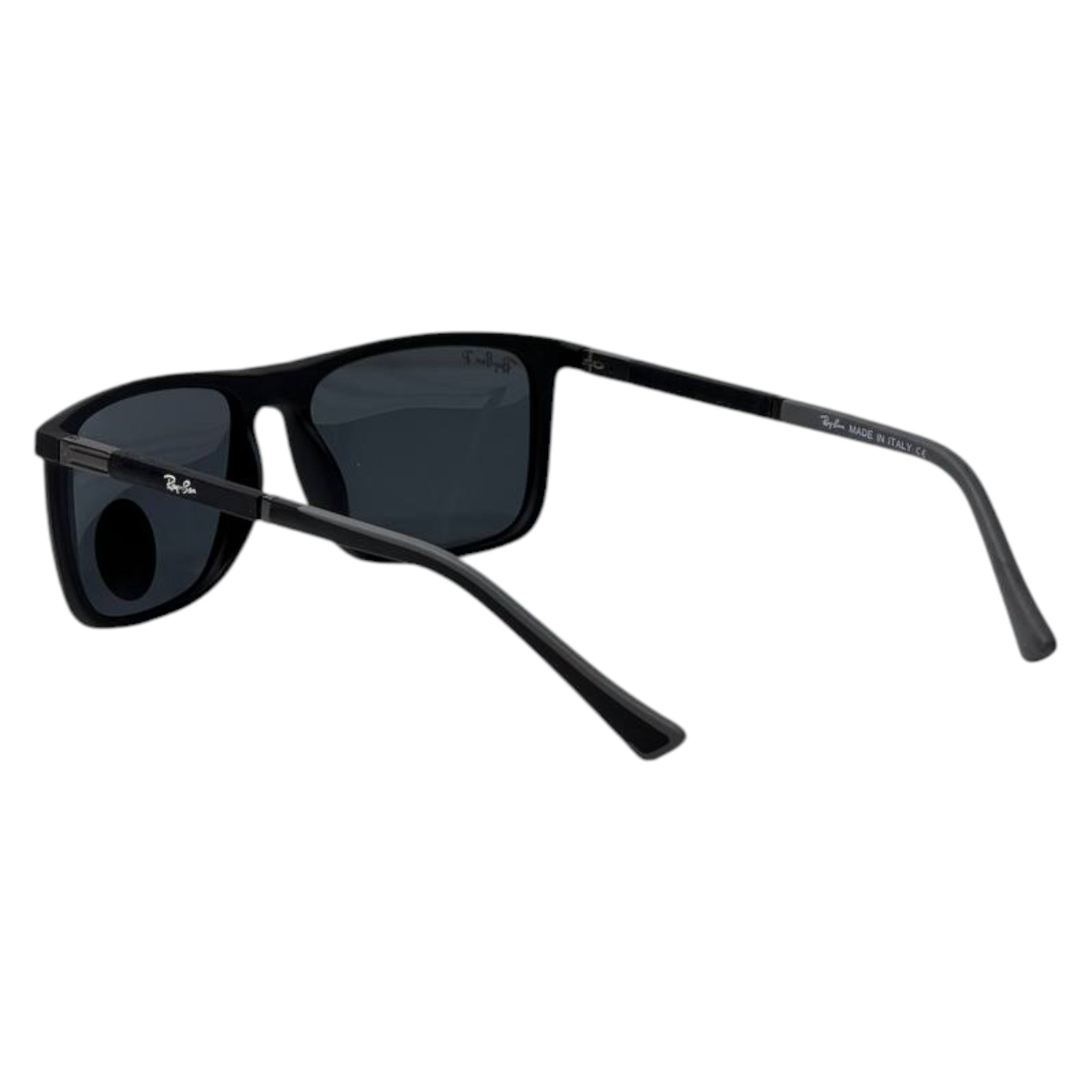 Ray-Ban Polarized Classic Square Sunglasses โ Black Frame | Premium UV Protection ๐ถ๏ธโจ