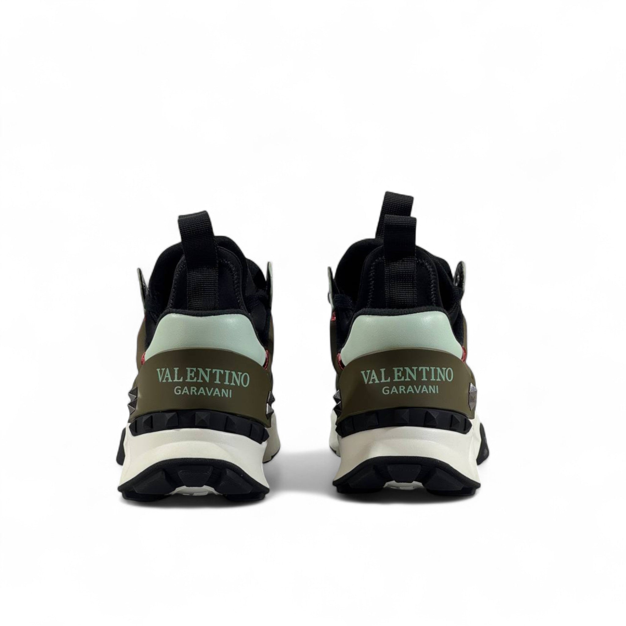 Valentino Garavani Bounce Sneakers β Olive Green Luxe
