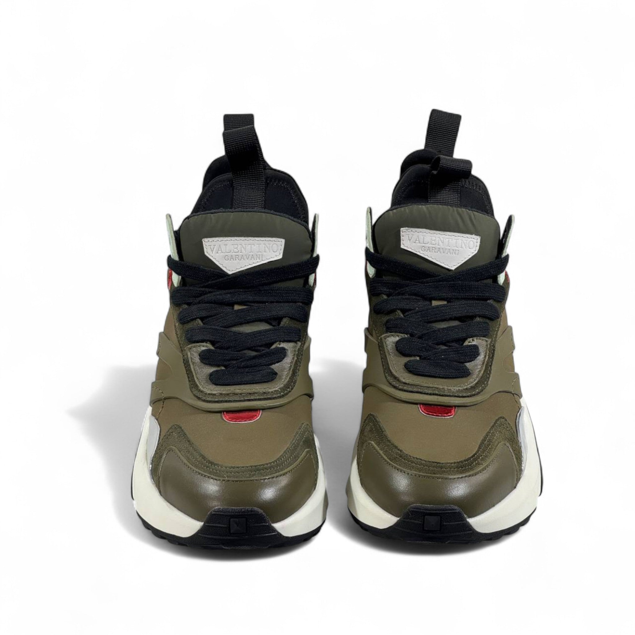 Valentino Garavani Bounce Sneakers – Olive Green Luxe