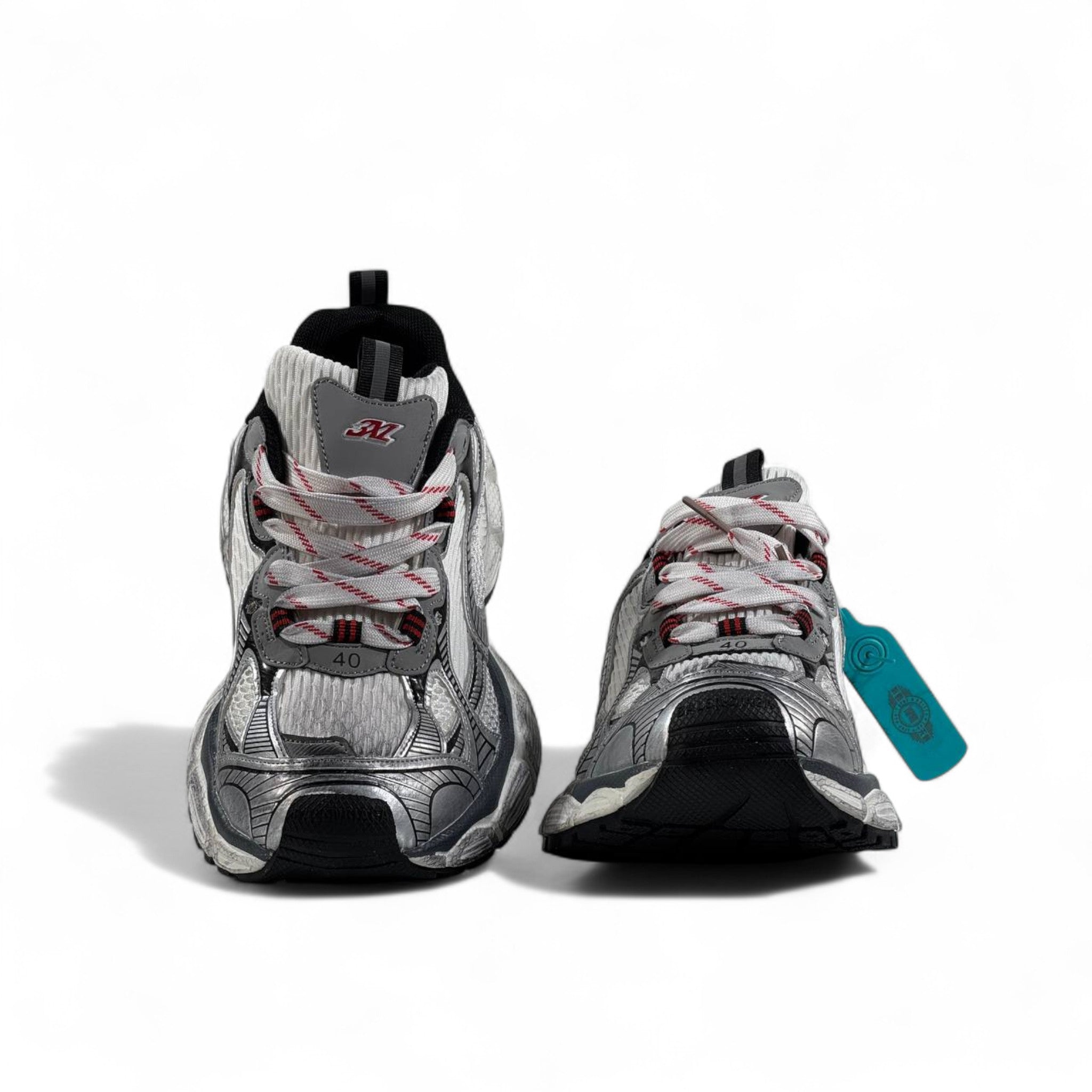Balenciaga 3XL Sneakers β Metallic Silver Giant Luxe β‘π