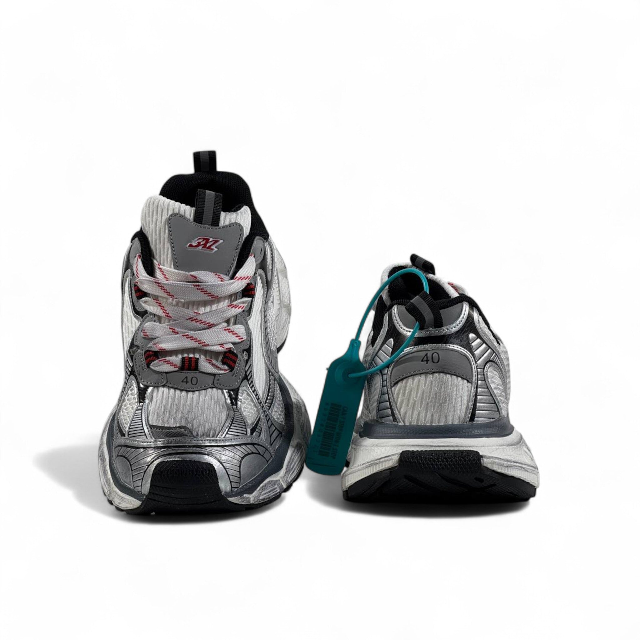 Balenciaga 3XL Sneakers β Metallic Silver Giant Luxe β‘π