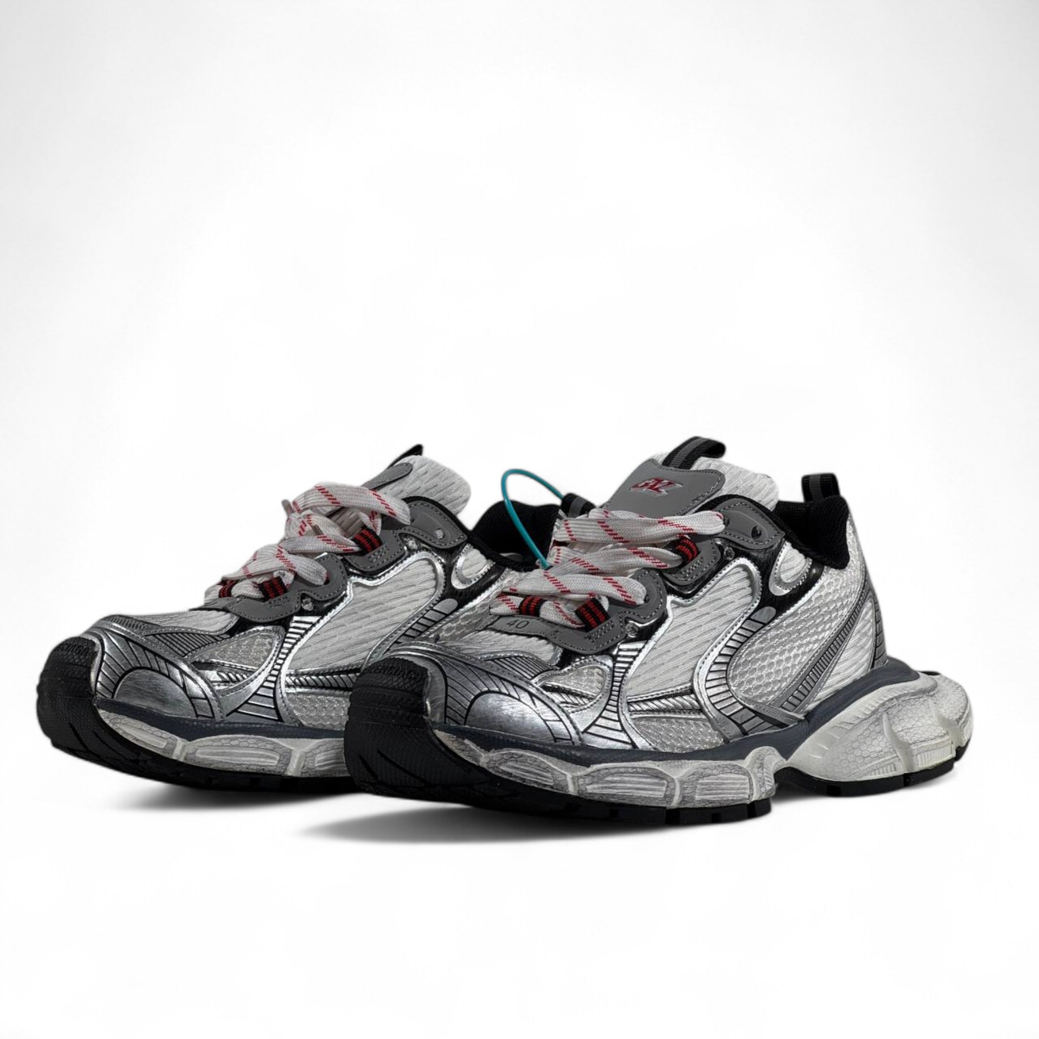 Balenciaga 3XL Sneakers β Metallic Silver Giant Luxe β‘π
