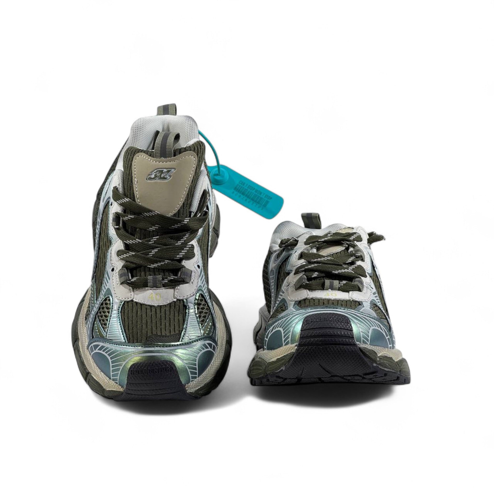 Balenciaga 3XL Sneakers β Green Iridescent Oversized Luxe β‘π
