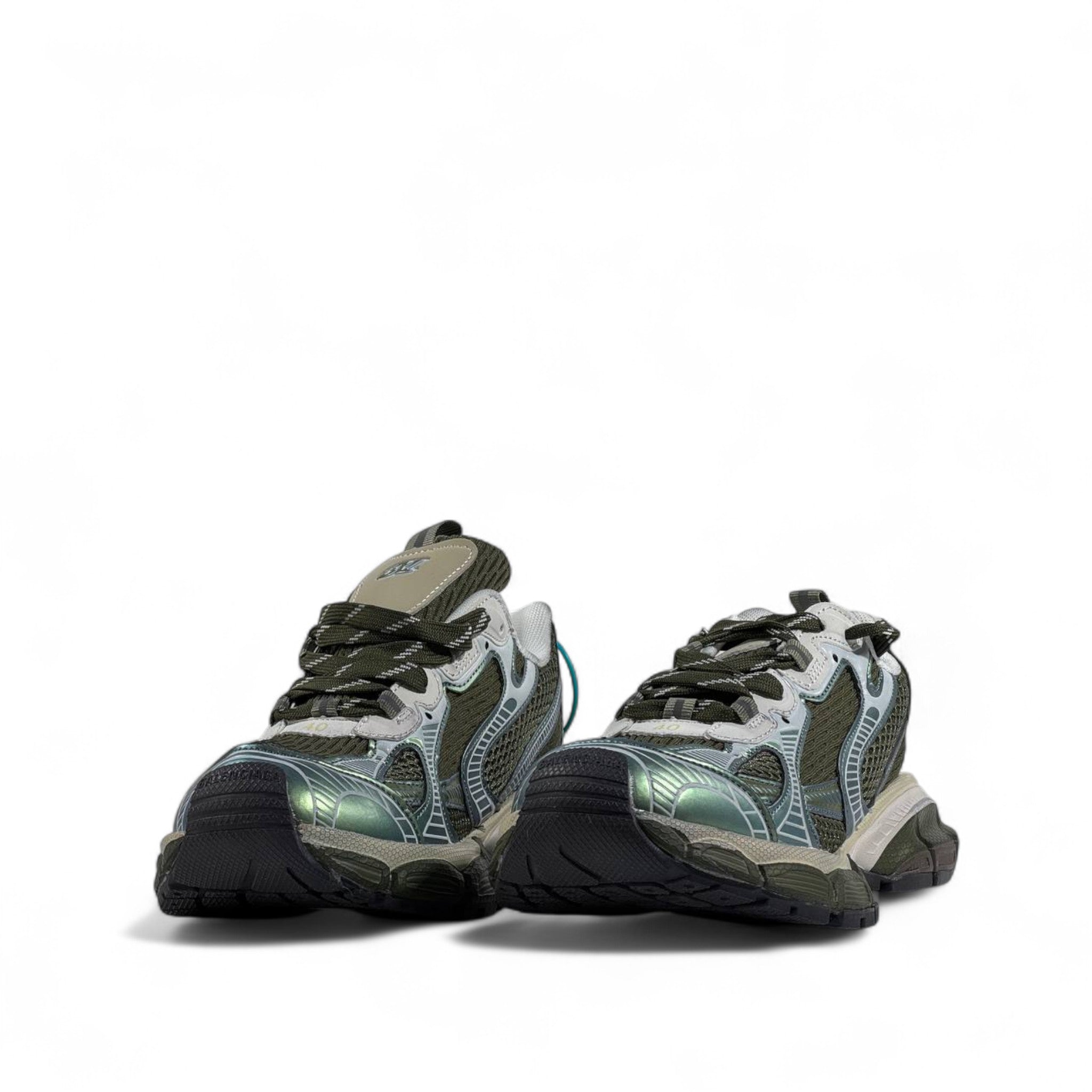 Balenciaga 3XL Sneakers β Green Iridescent Oversized Luxe β‘π