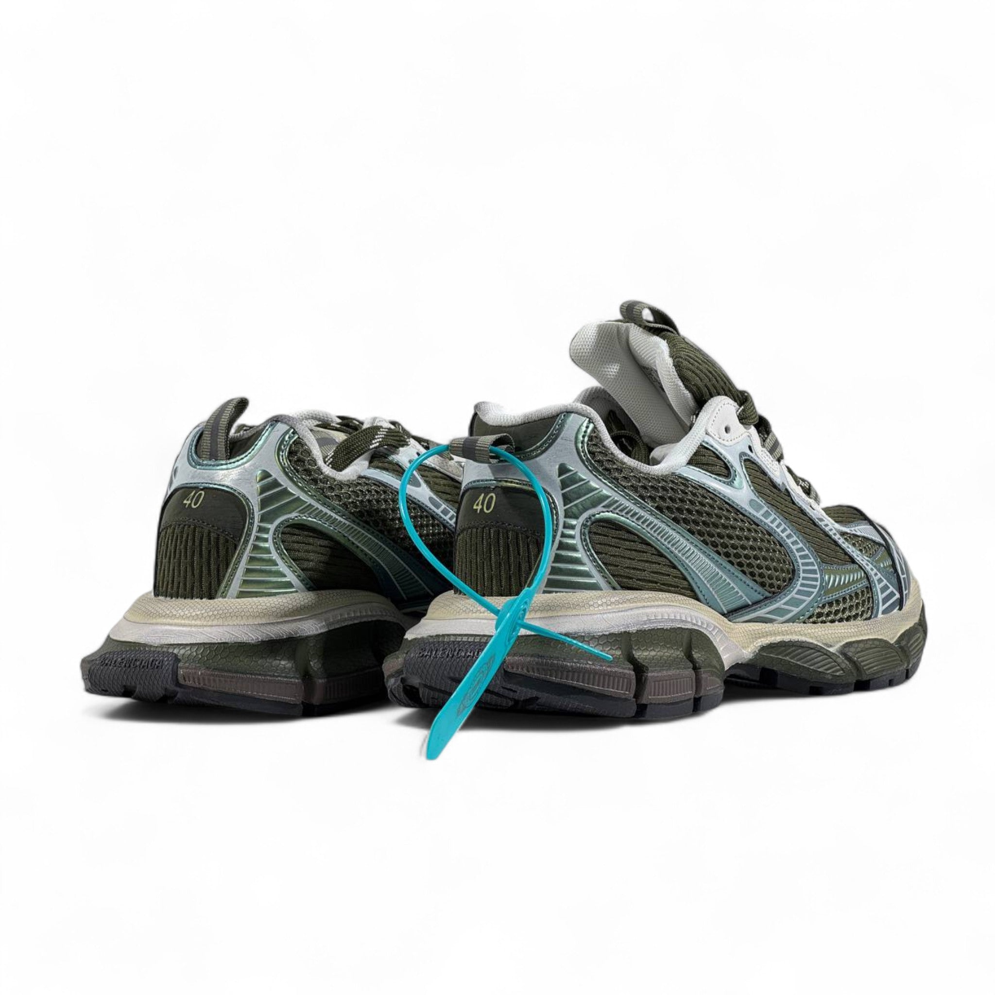 Balenciaga 3XL Sneakers β Green Iridescent Oversized Luxe β‘π