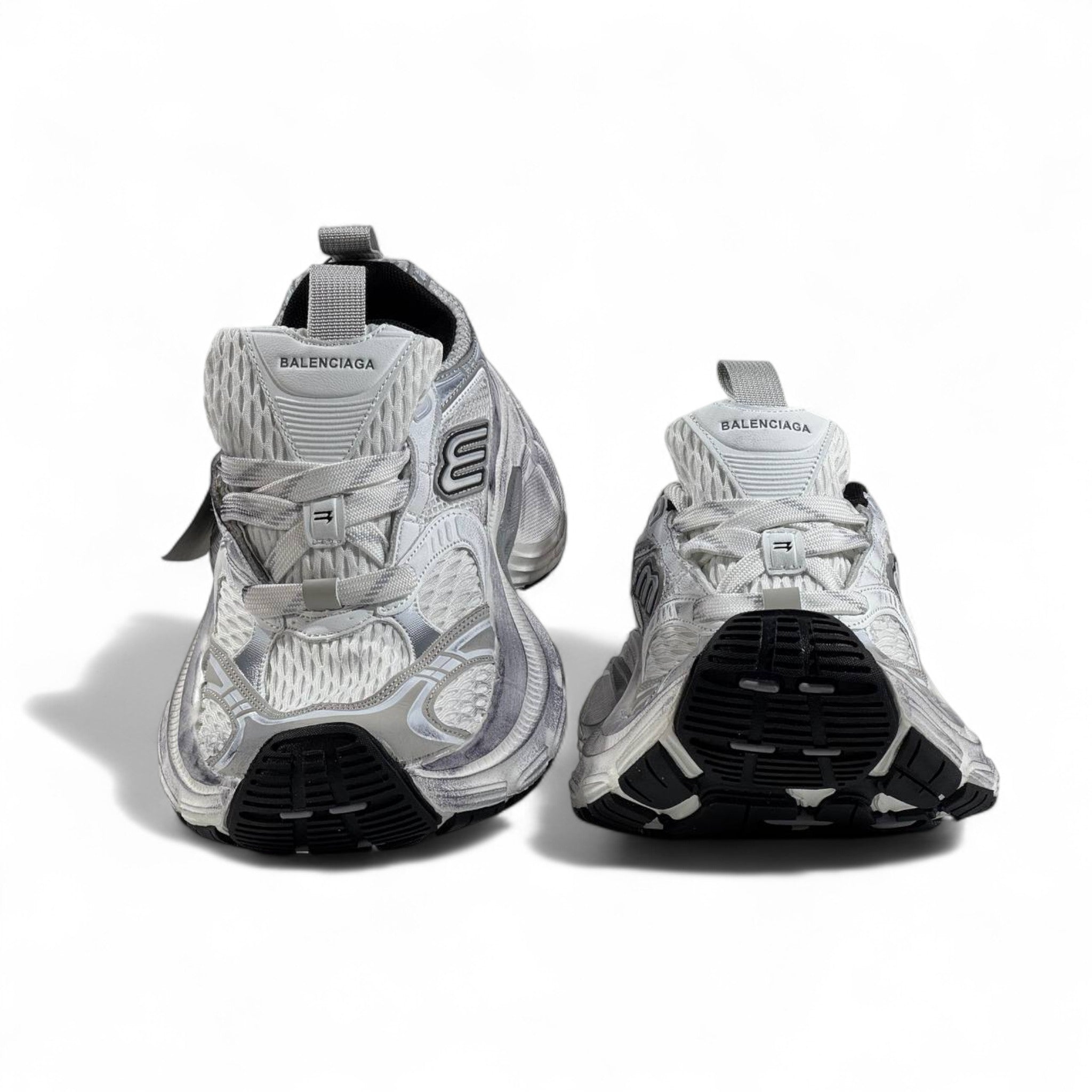 Balenciaga 10XL Sneakers β White & Silver Mega Oversized Luxe β‘π€