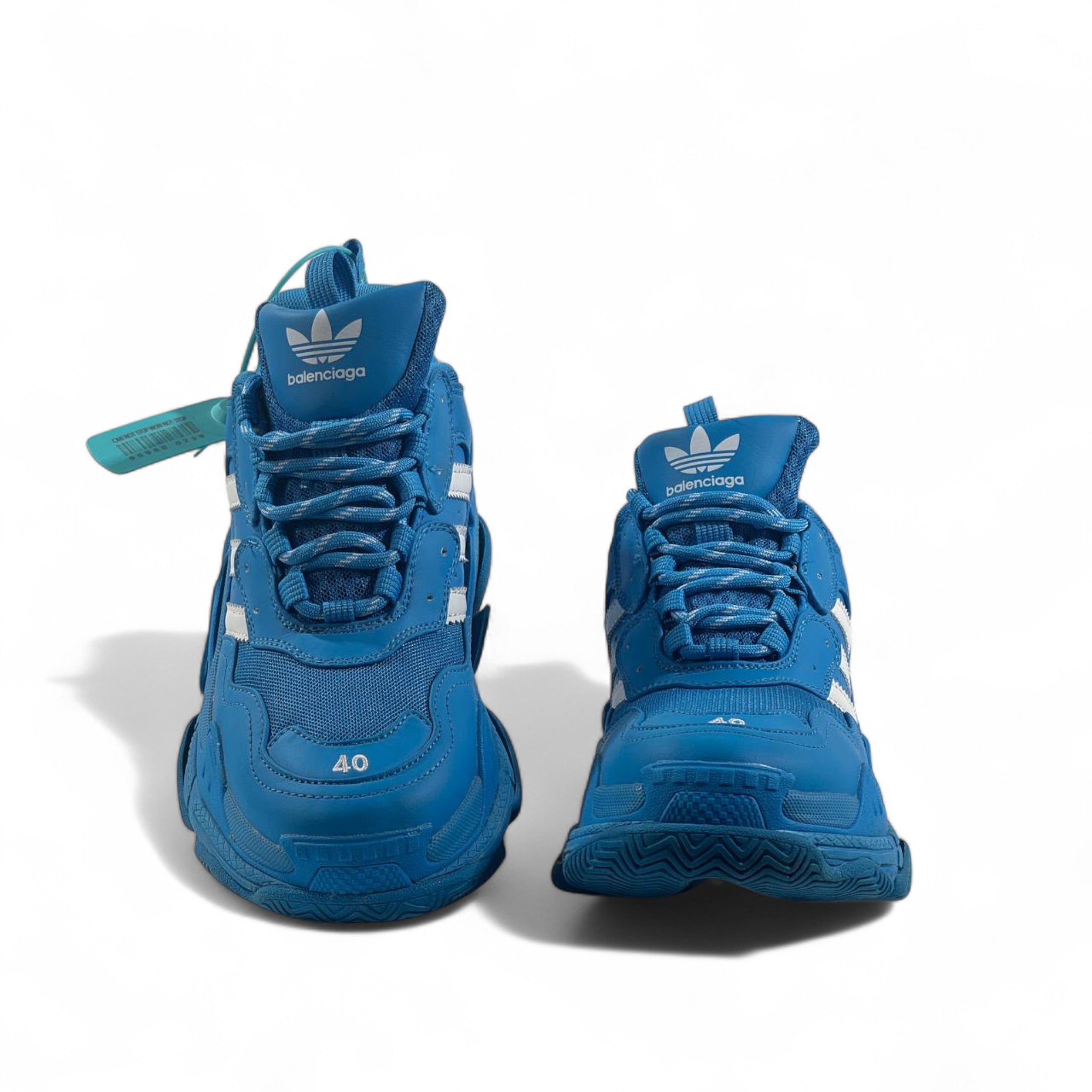 π₯ Balenciaga x Adidas Triple S Sneakers β Blue Chunky Trainers πβ‘