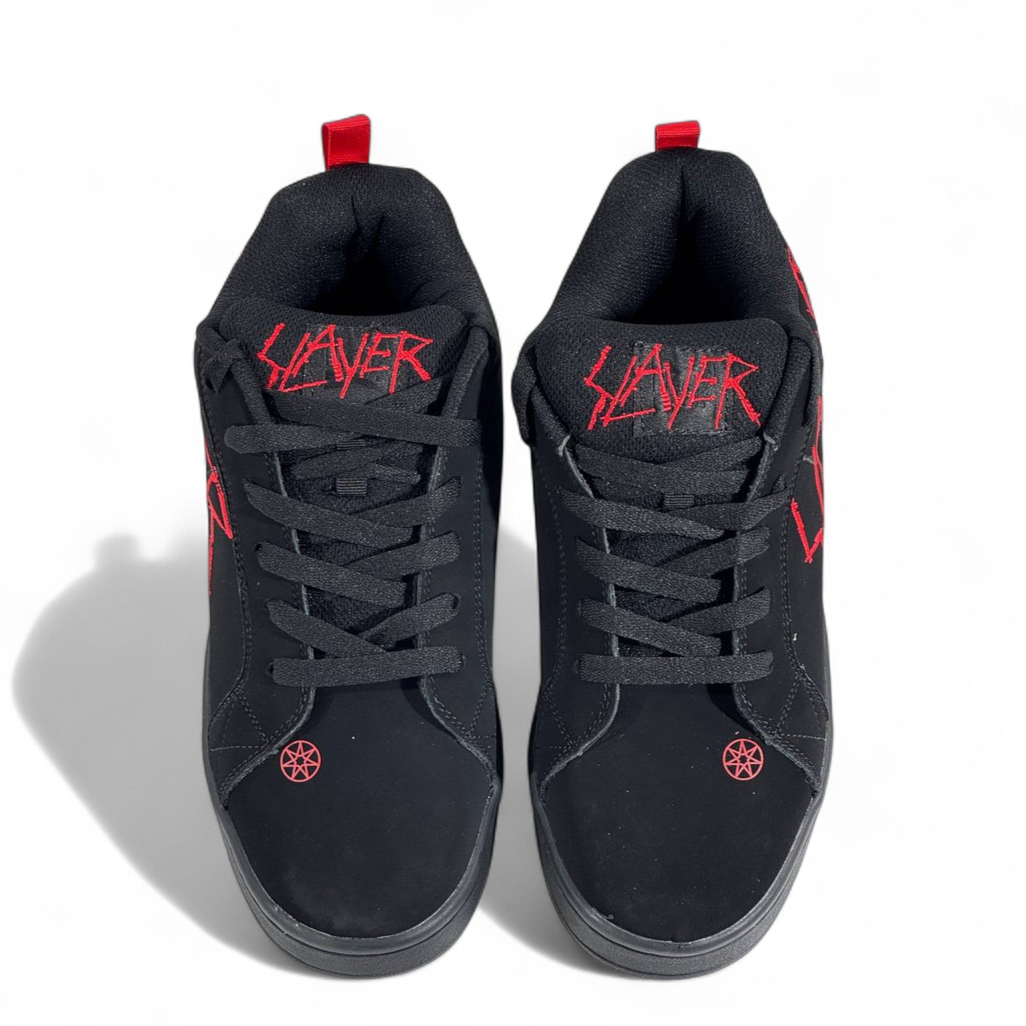 🔥 DC Shoes x Slayer Sneakers – Black Suede Limited Edition 👟🔴