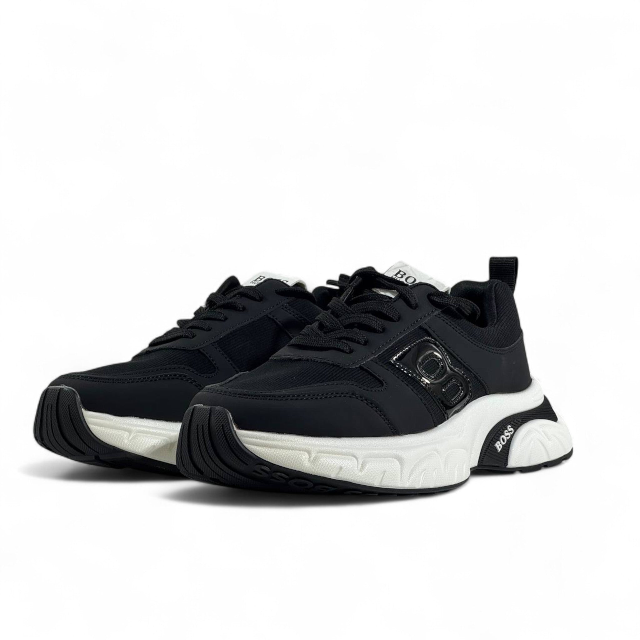 π₯ Hugo Boss BOSS Chunky Sneakers β Black & White Luxury Trainers πβ‘