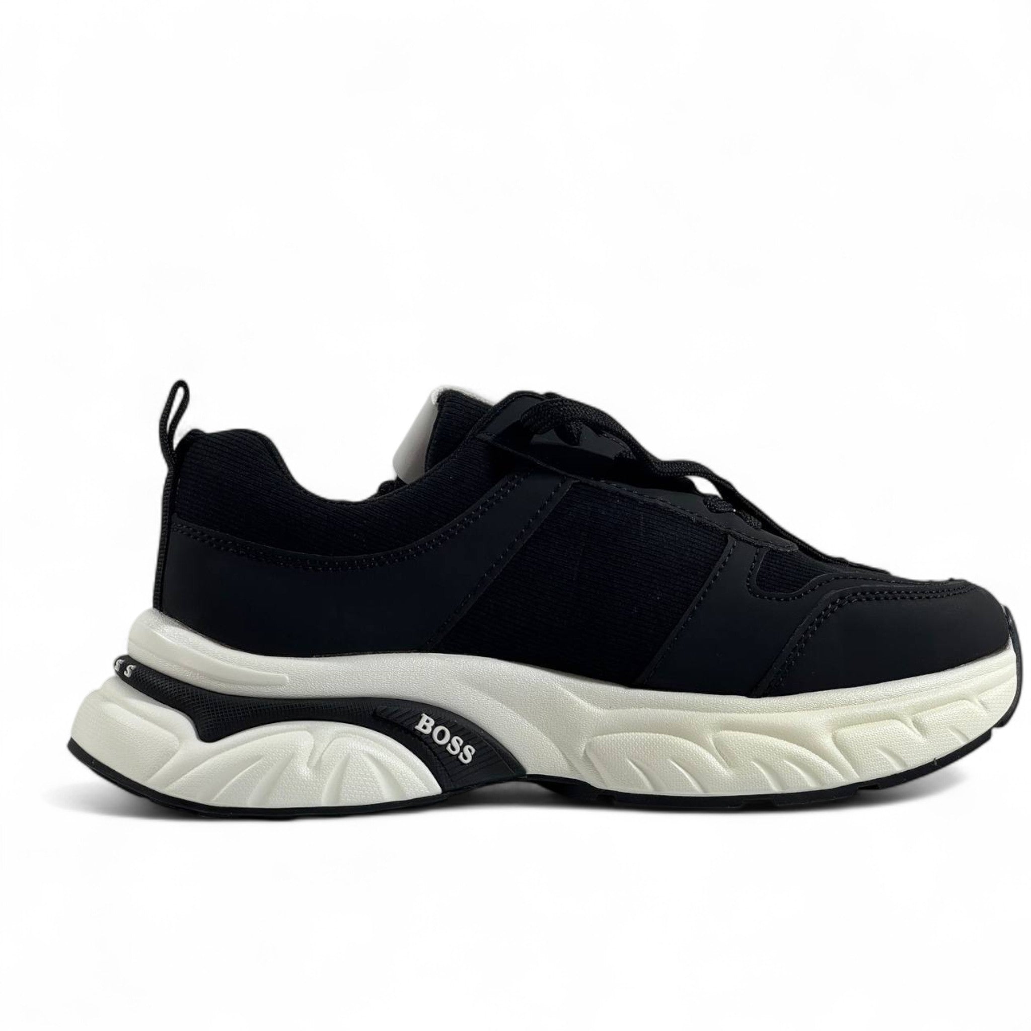🔥 Hugo Boss BOSS Chunky Sneakers – Black & White Luxury Trainers 👟⚡