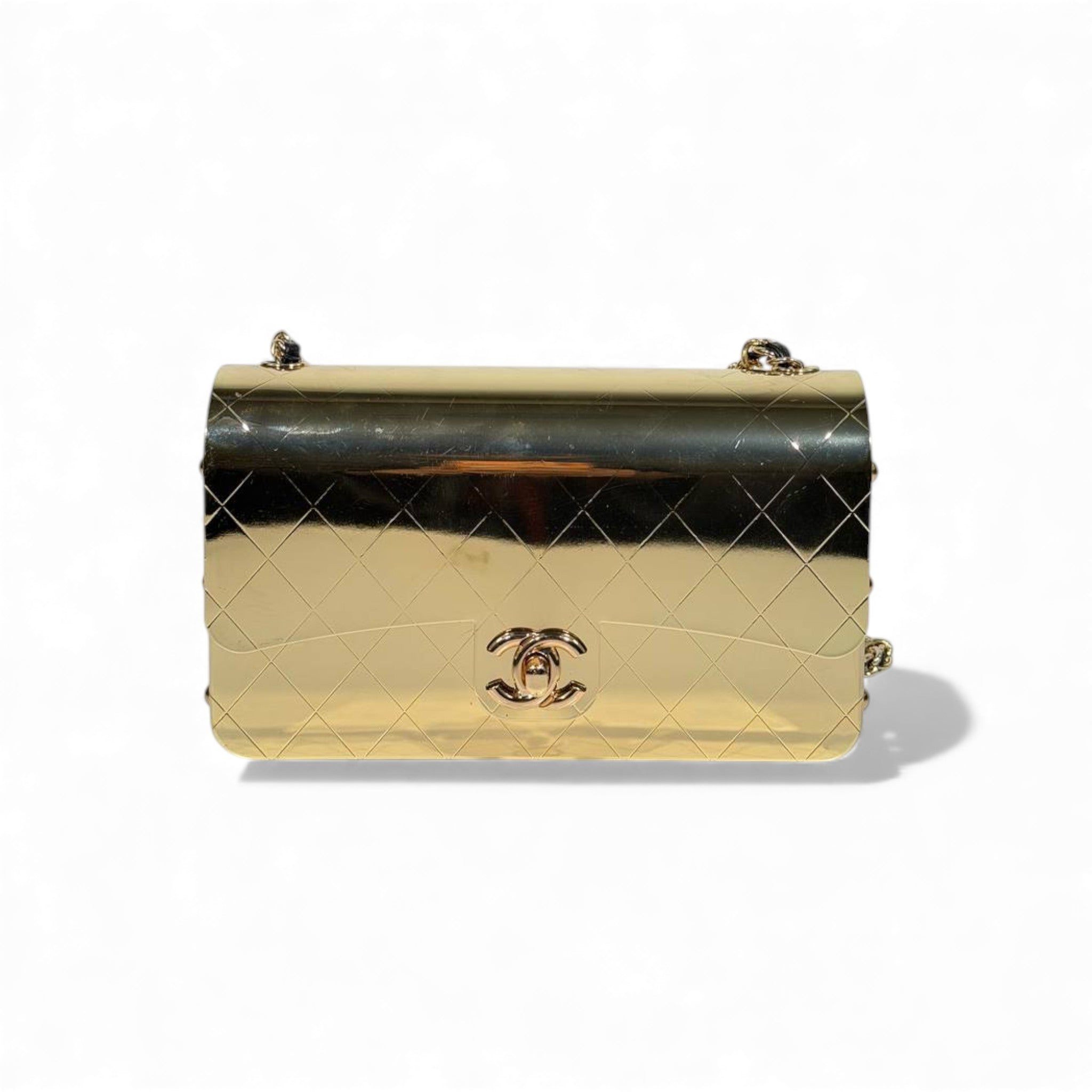 👜 Chanel Metallic Gold Shoulder Bag ✨🖤 | Iconic Chain Luxury