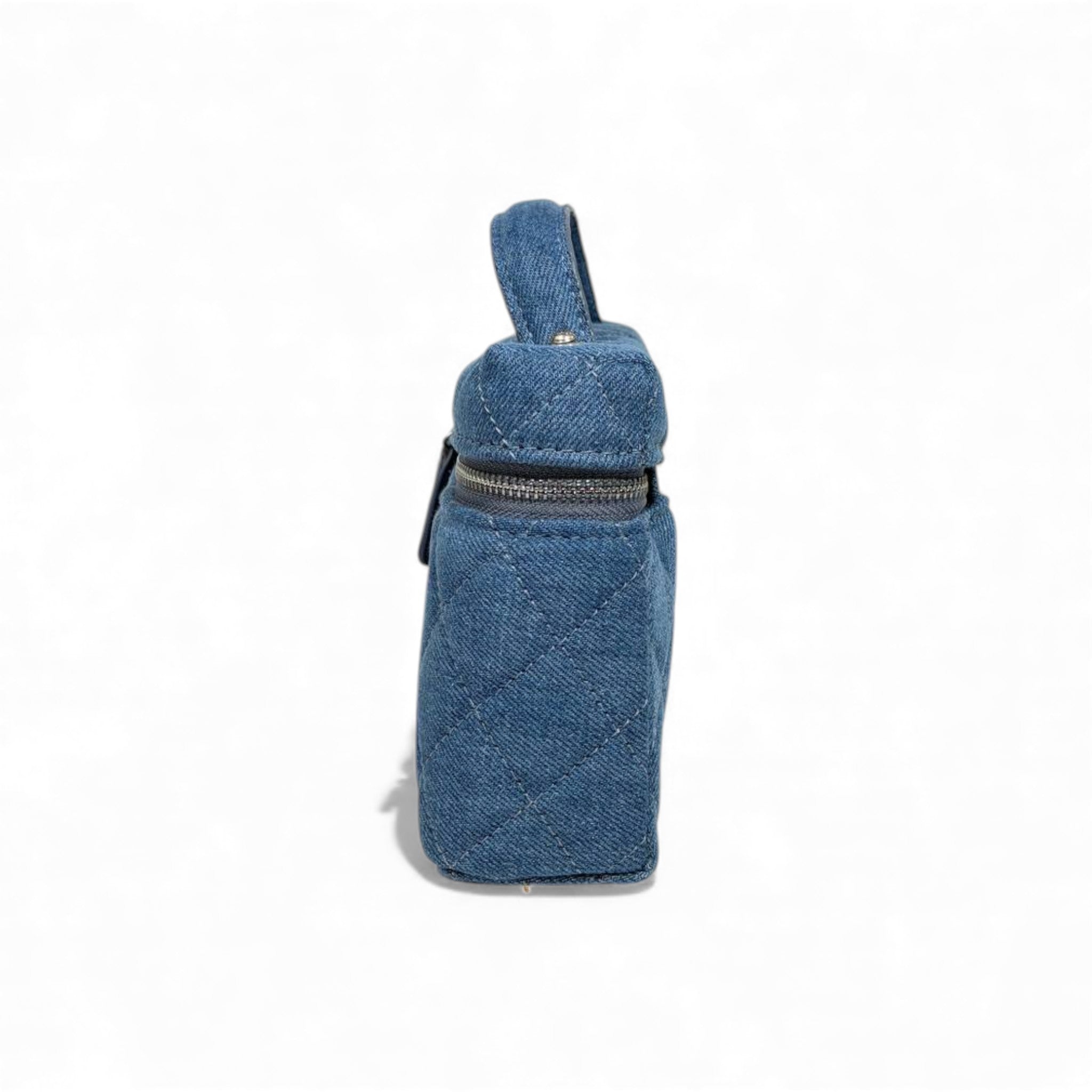 💙 Chanel Denim Quilted Vanity Case 🧵✨ | Modern Iconic Style