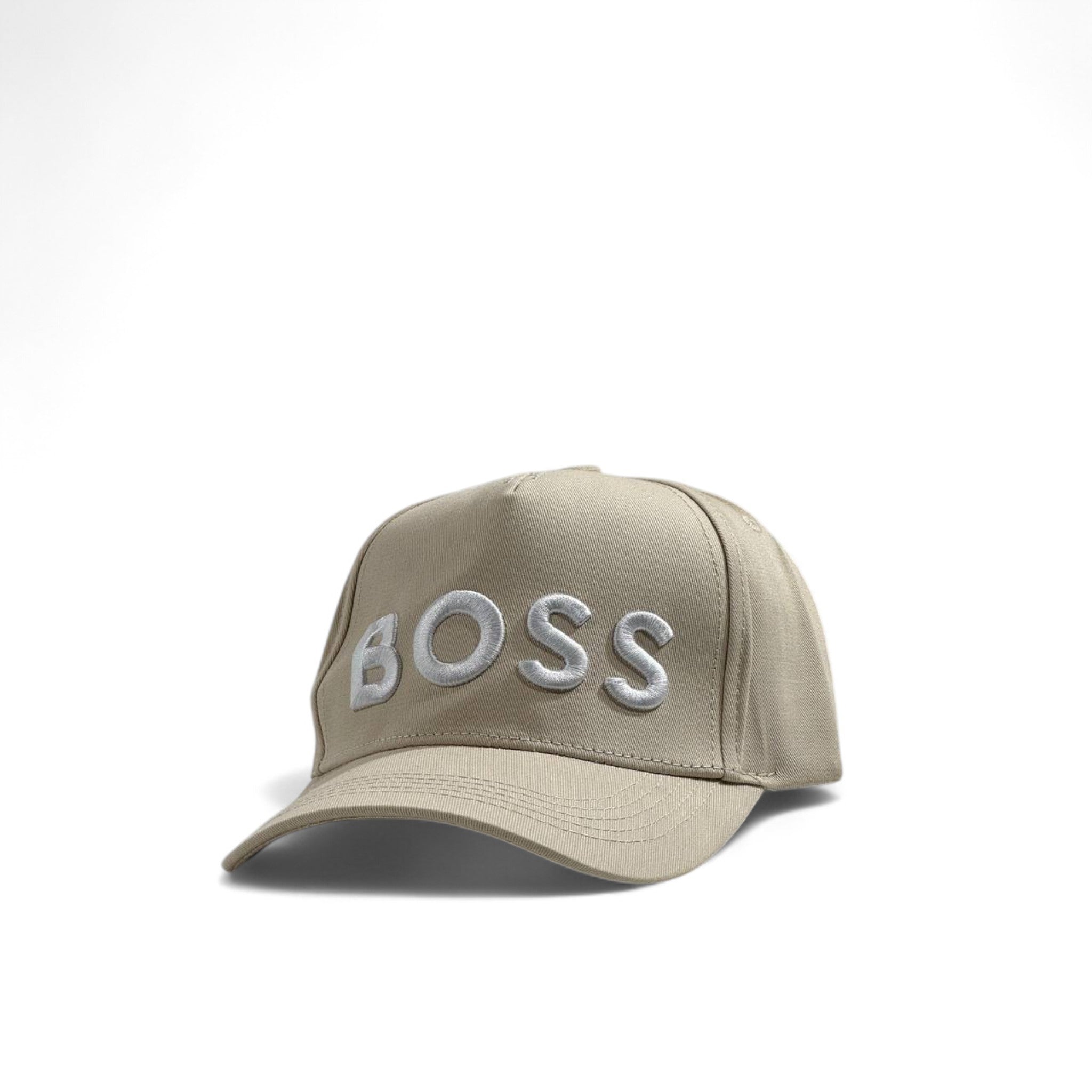 Hugo Boss Beige Cap – Bold White Embroidery 🧢✨