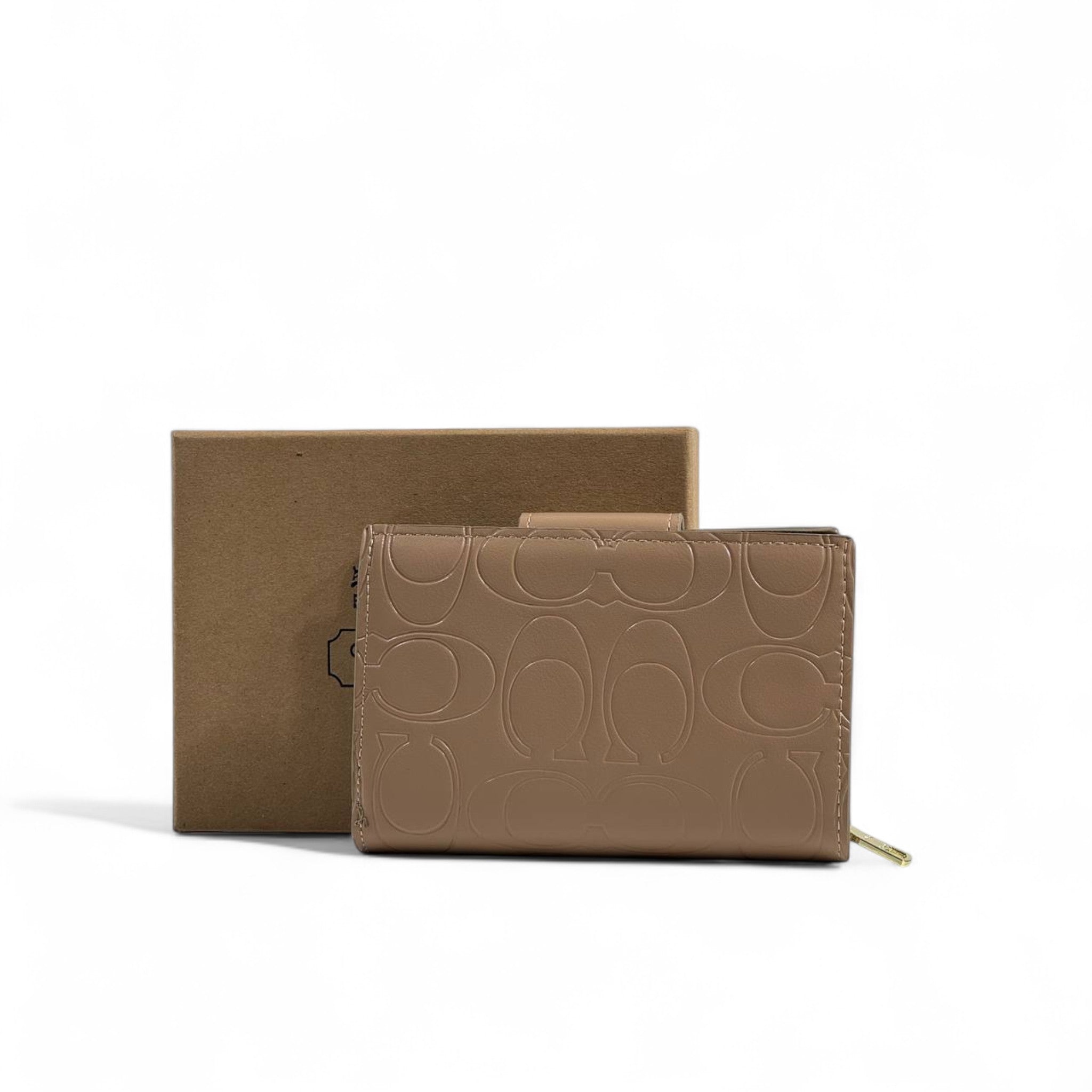 👜 Coach Signature Beige Leather Wallet – Chic & Timeless ✨