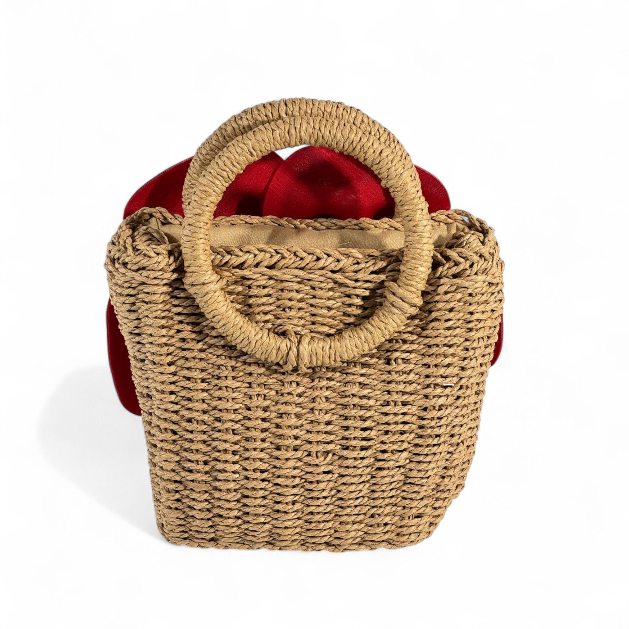 đš Red Flower Handbag â Artistic, Bold & Elegant â¨