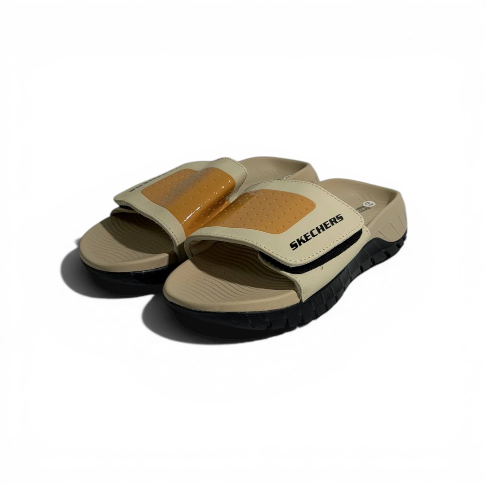 🤍✨ Skechers Comfort Slides – Beige & Tan Edition | Everyday Style & Cushioning