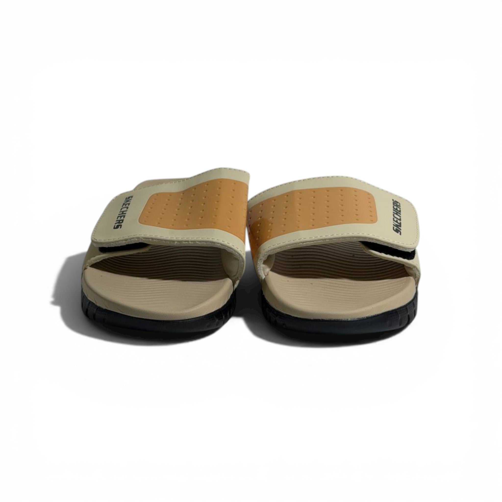 🤍✨ Skechers Comfort Slides – Beige & Tan Edition | Everyday Style & Cushioning