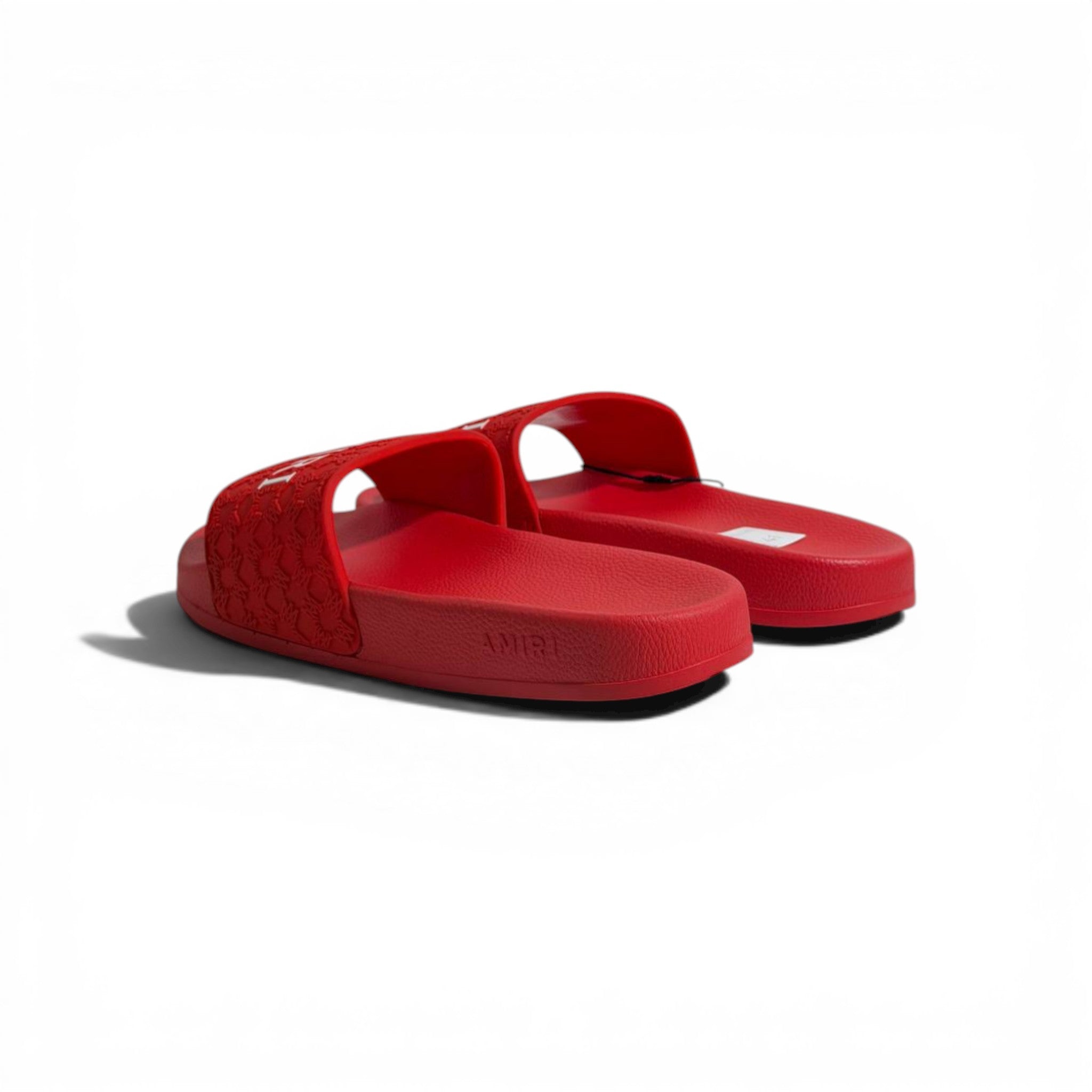 β€οΈπ₯ AMIRI Monogram Slides β Red Bold Luxury Streetwear