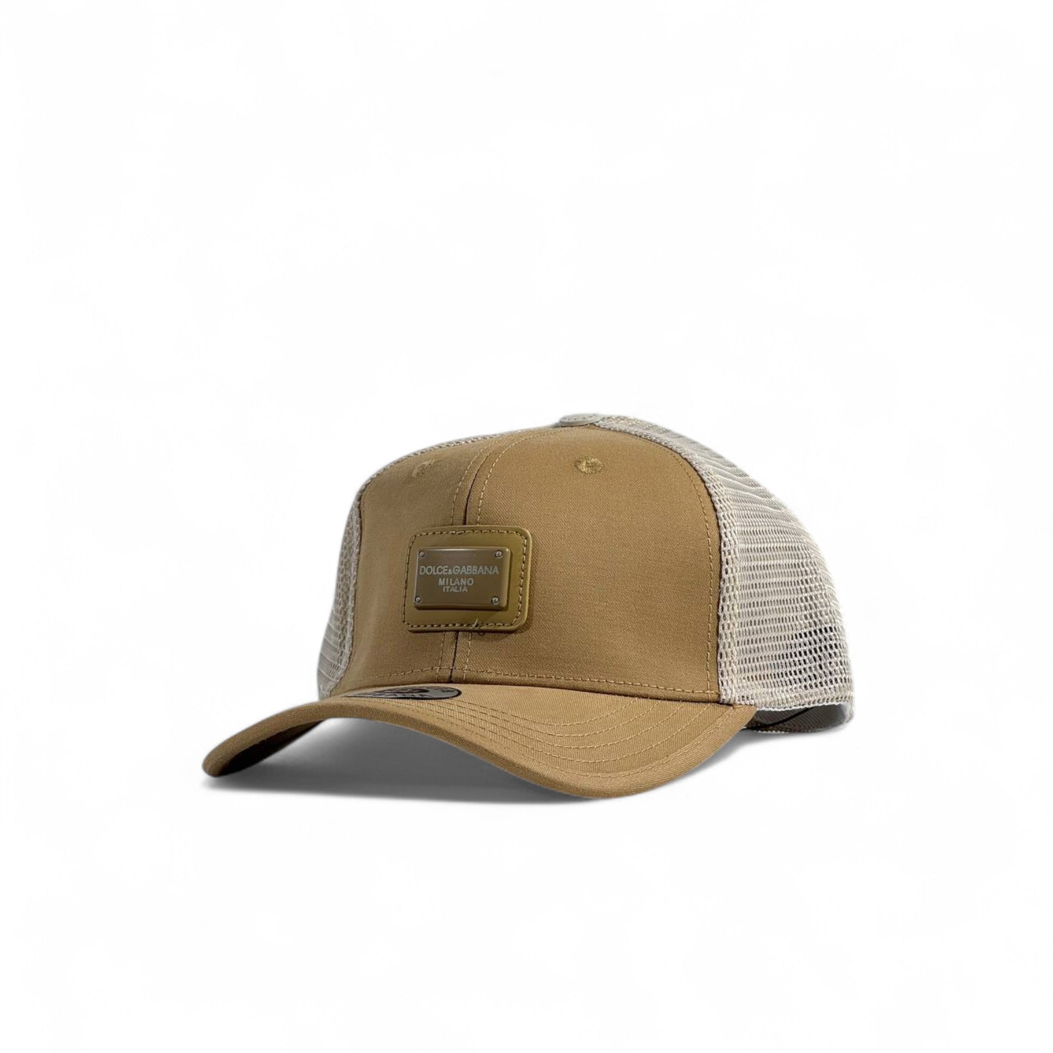 Dolce & Gabbana Milano Beige Trucker Cap – Italian Luxury Casual 🧢🤎