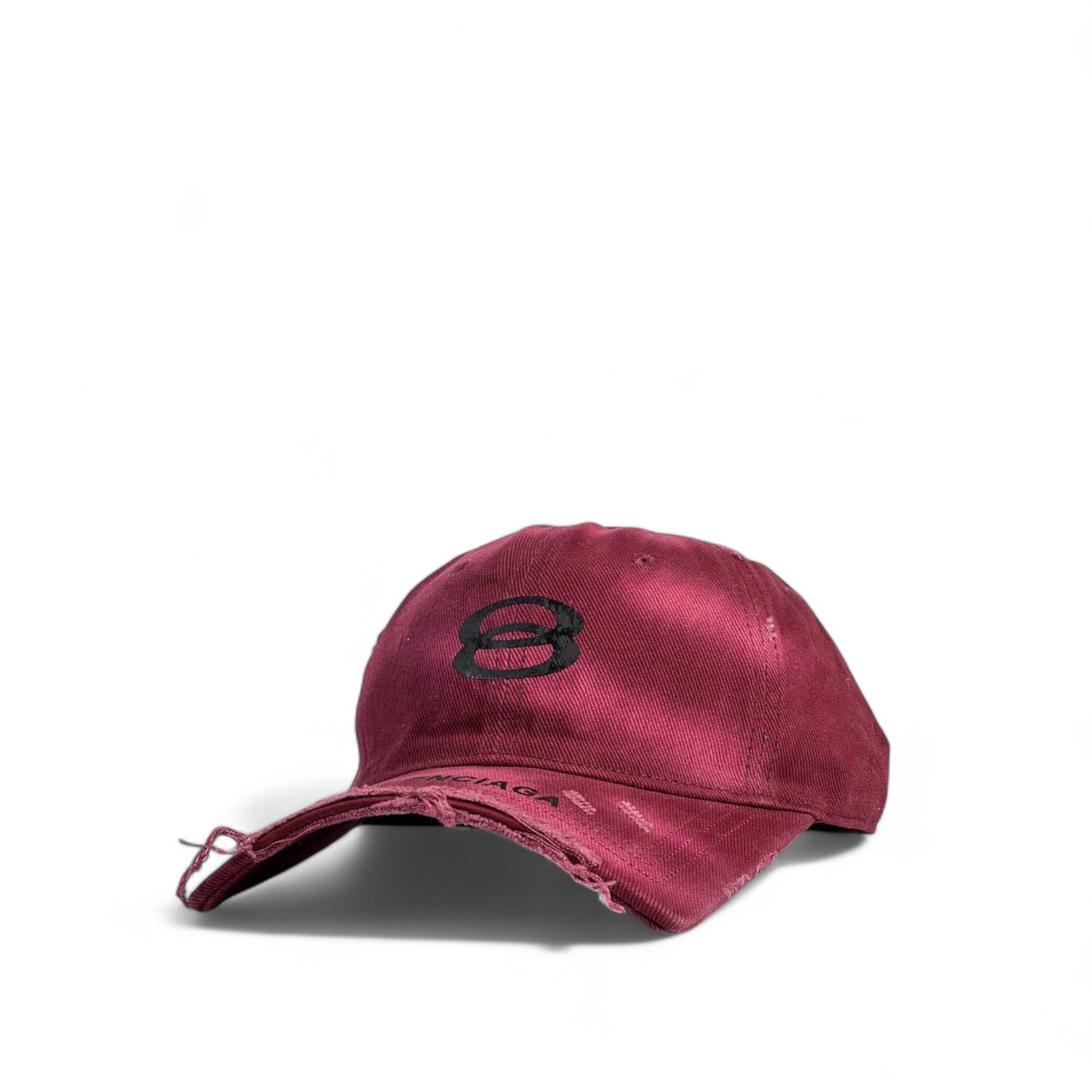 Balenciaga Distressed Cap – “8” Red Edition ❤️🧢