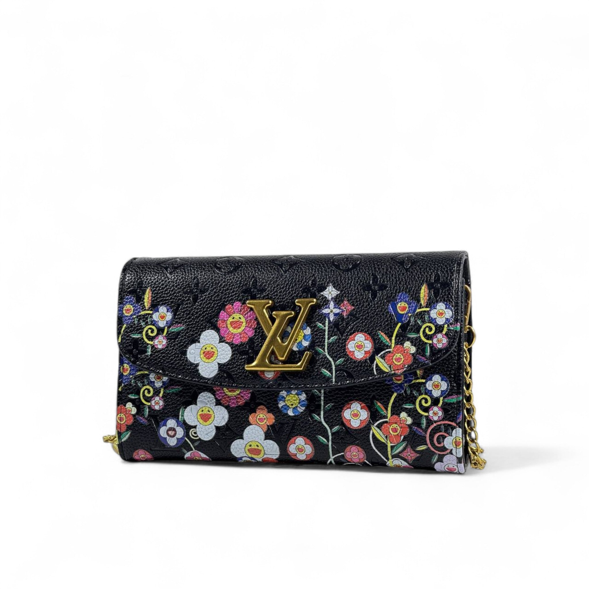 Louis Vuitton Flower Bloom Monogram Wallet on Chain