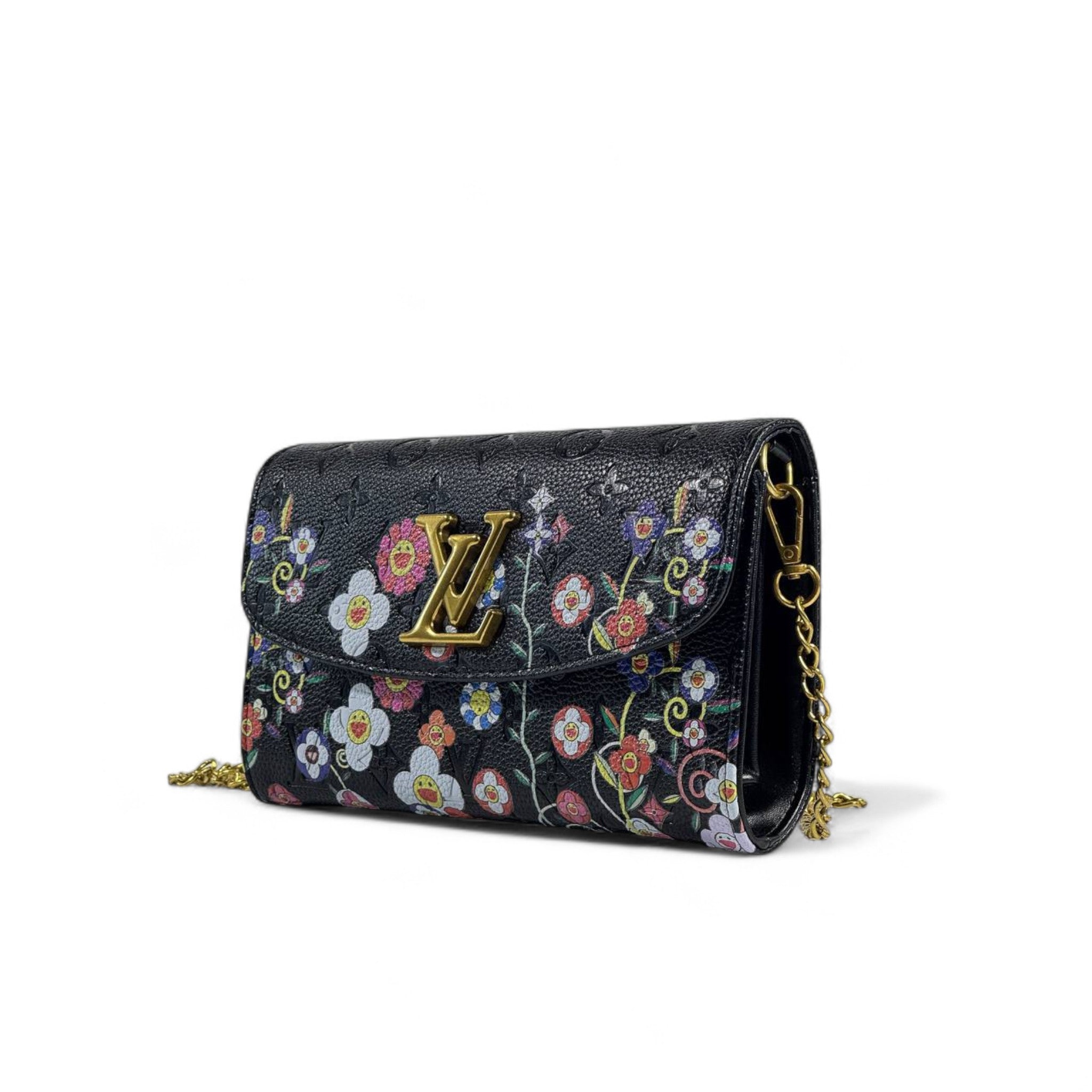 Louis Vuitton Flower Bloom Monogram Wallet on Chain