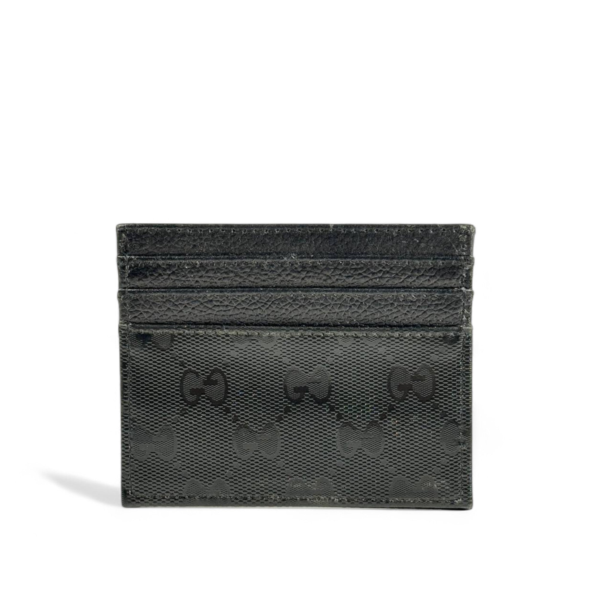 🖤 Gucci Black Monogram Card Holder – Iconic Italian Minimalism