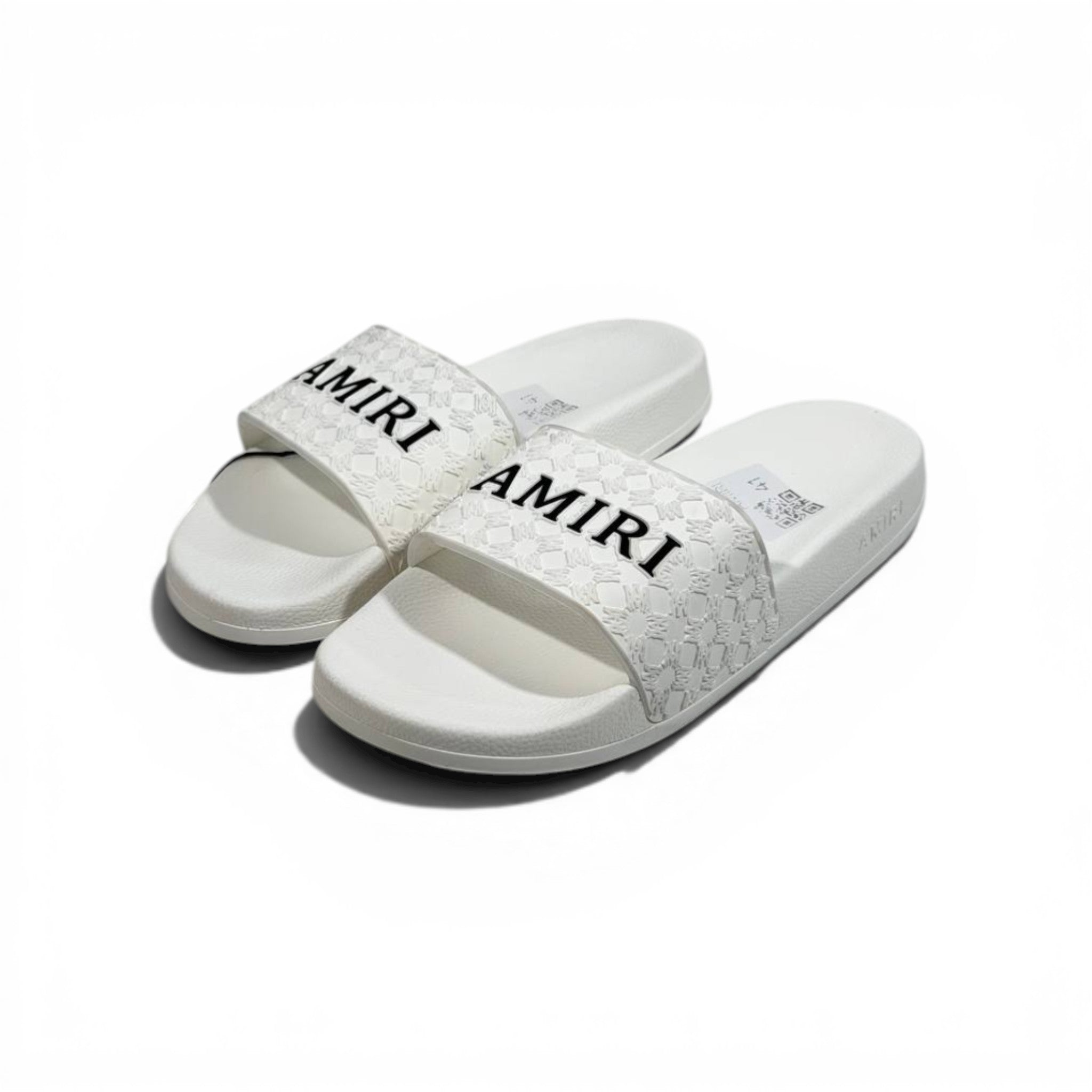 AMIRI Luxury White Slide Sandals β Minimal Designer Comfort & Everyday Style πβ¨