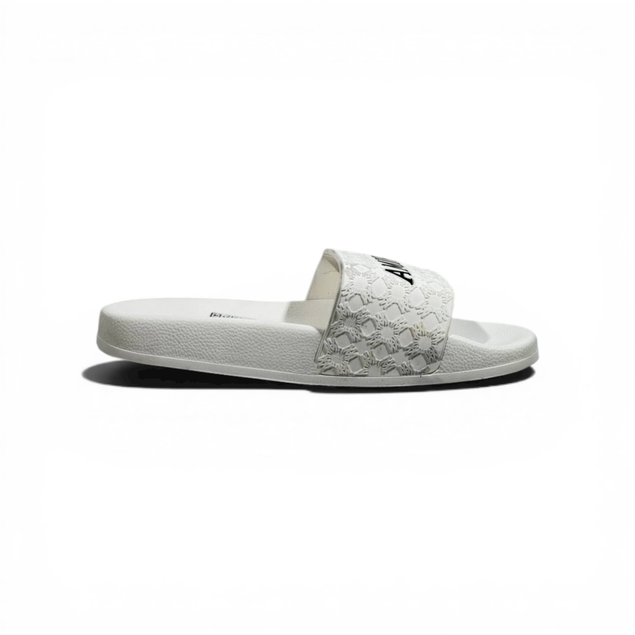 AMIRI Luxury White Slide Sandals β Minimal Designer Comfort & Everyday Style πβ¨