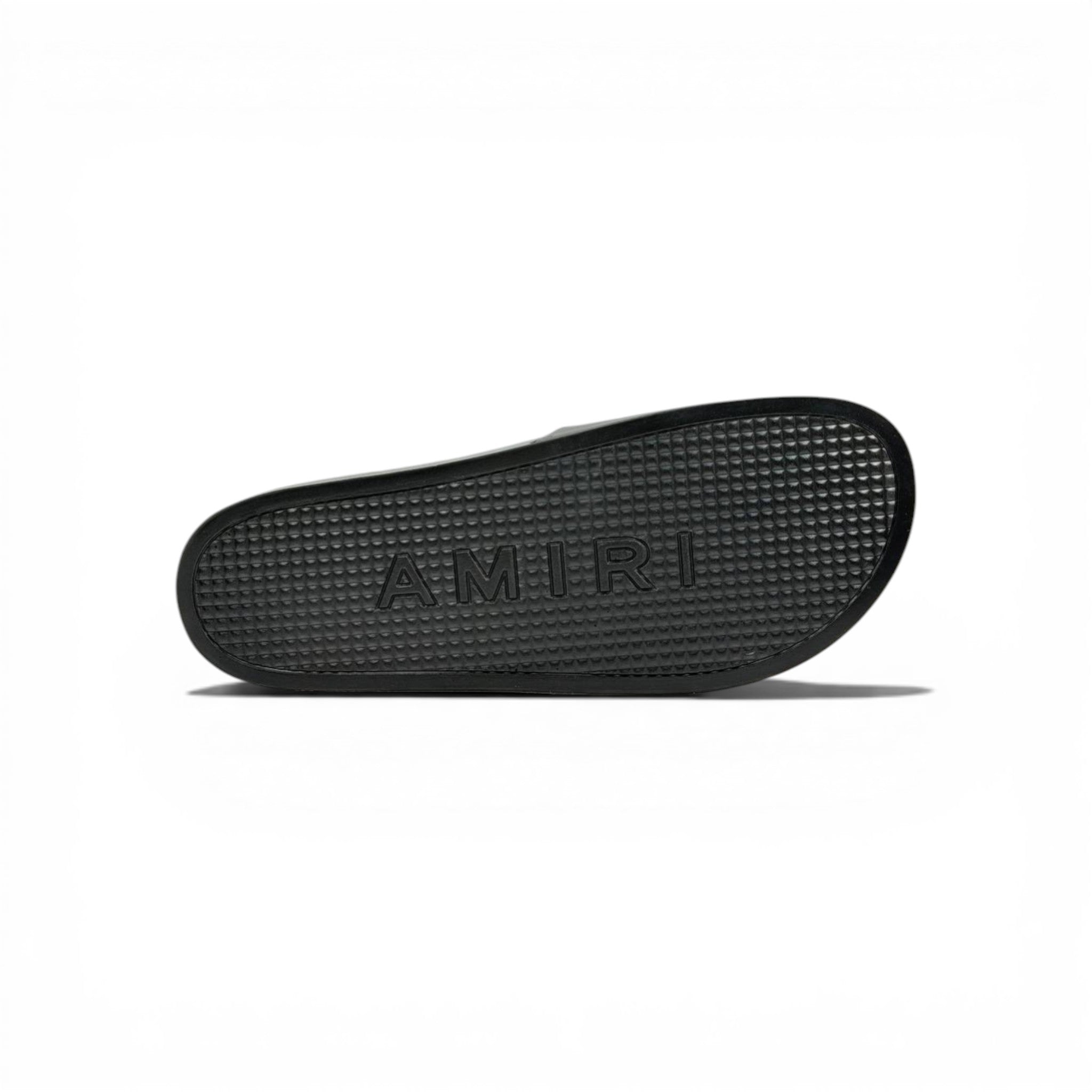 AMIRI Luxury Black Slide Sandals – Bold White Logo Design & Premium Streetwear 👟✨