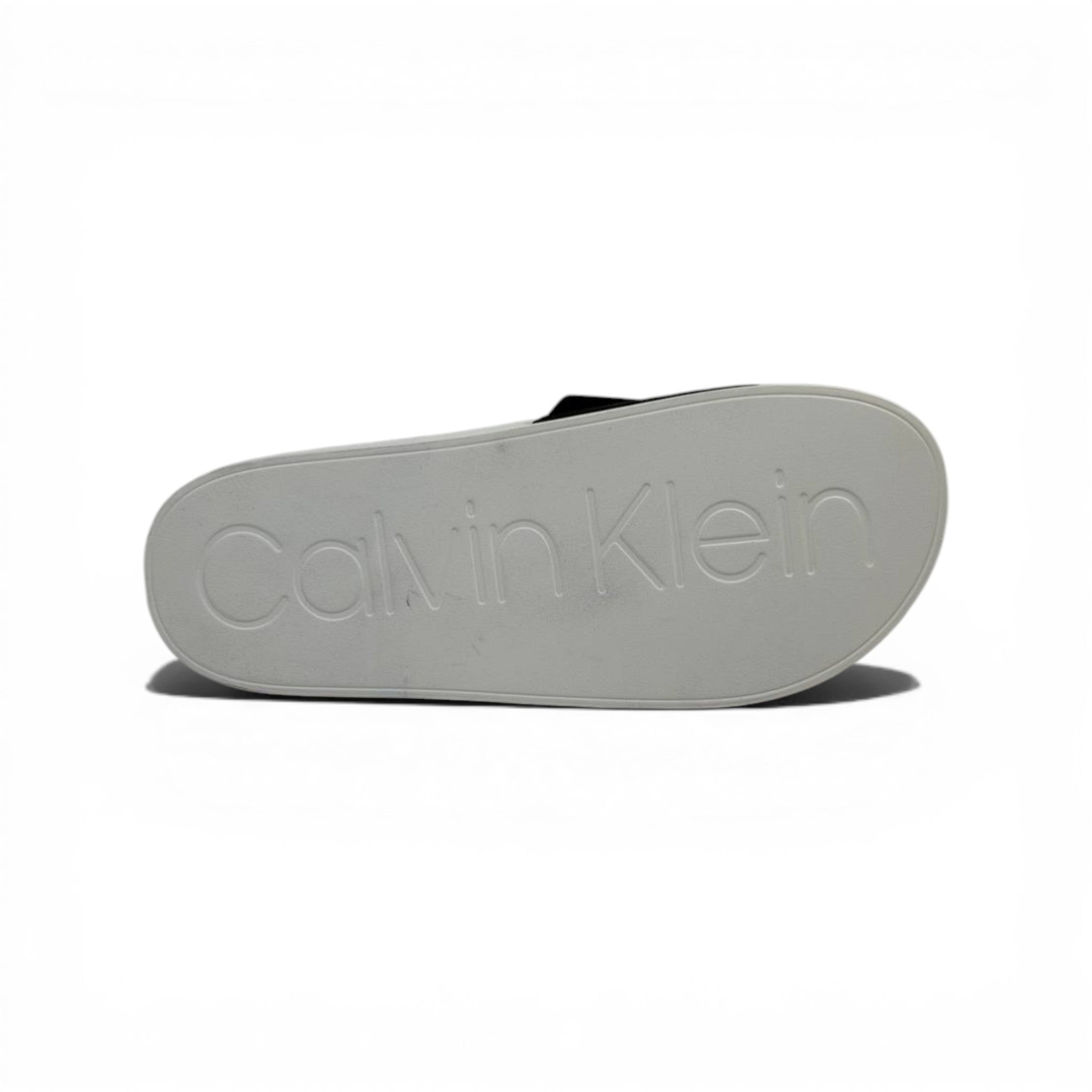 CALVIN KLEIN Luxury Black & White Slide Sandals – CK Logo Design & Everyday Comfort 👟✨