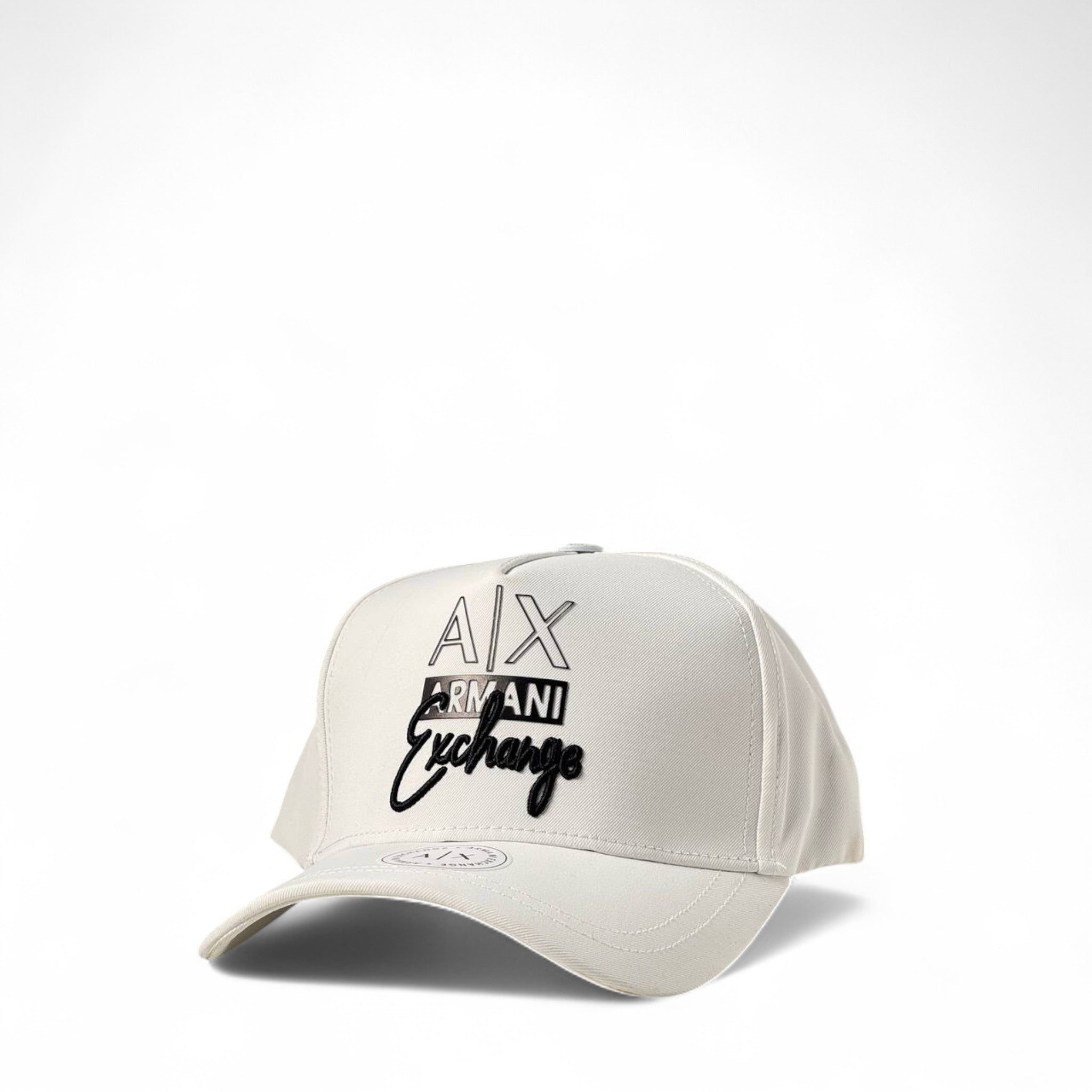 Armani Exchange A|X Signature Logo Cap β White π | Bold & Minimalist